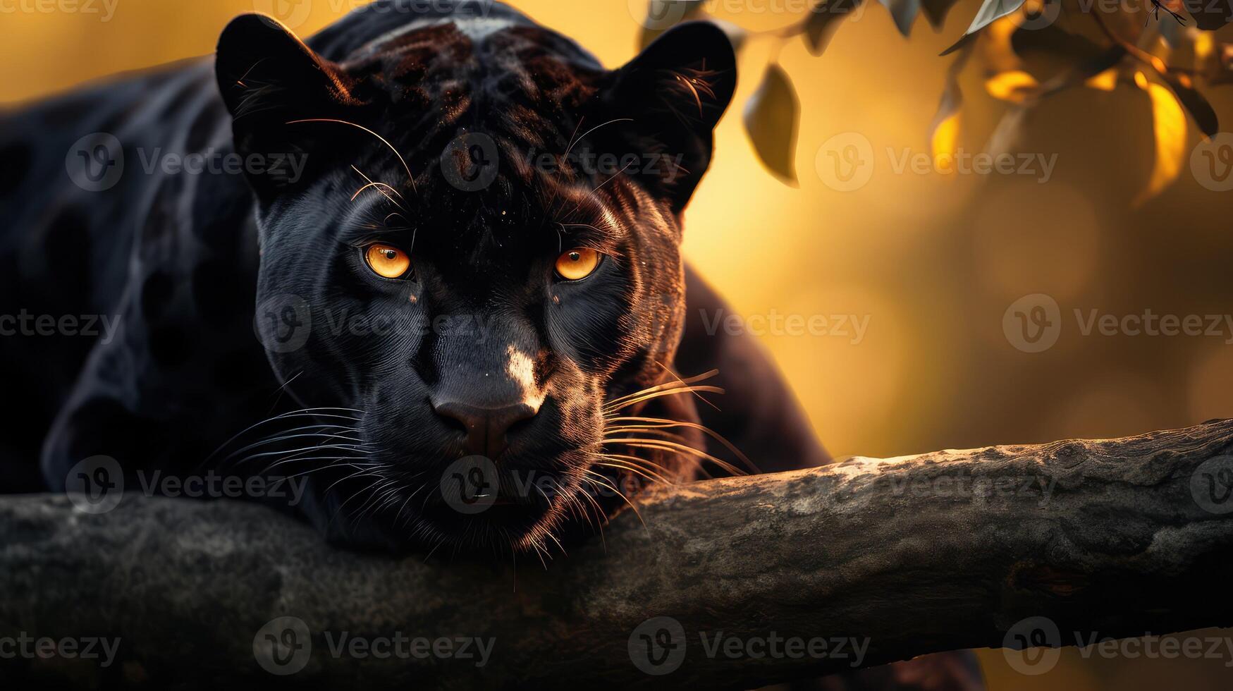majestic black leopard photo