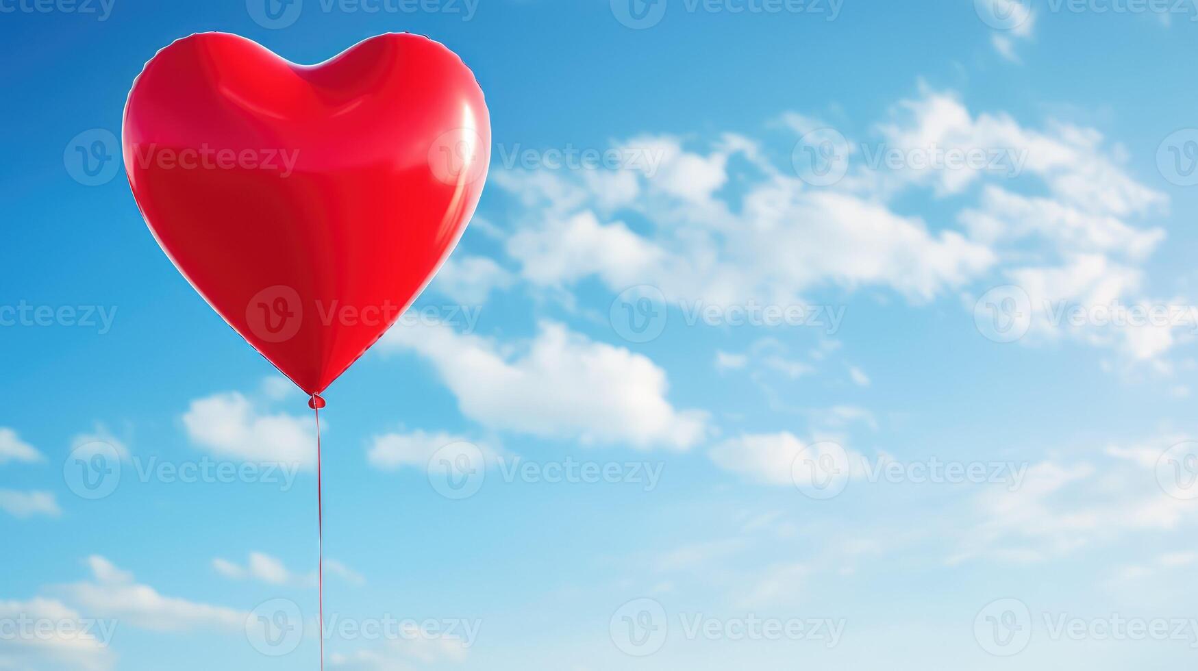 sky small red hearts photo