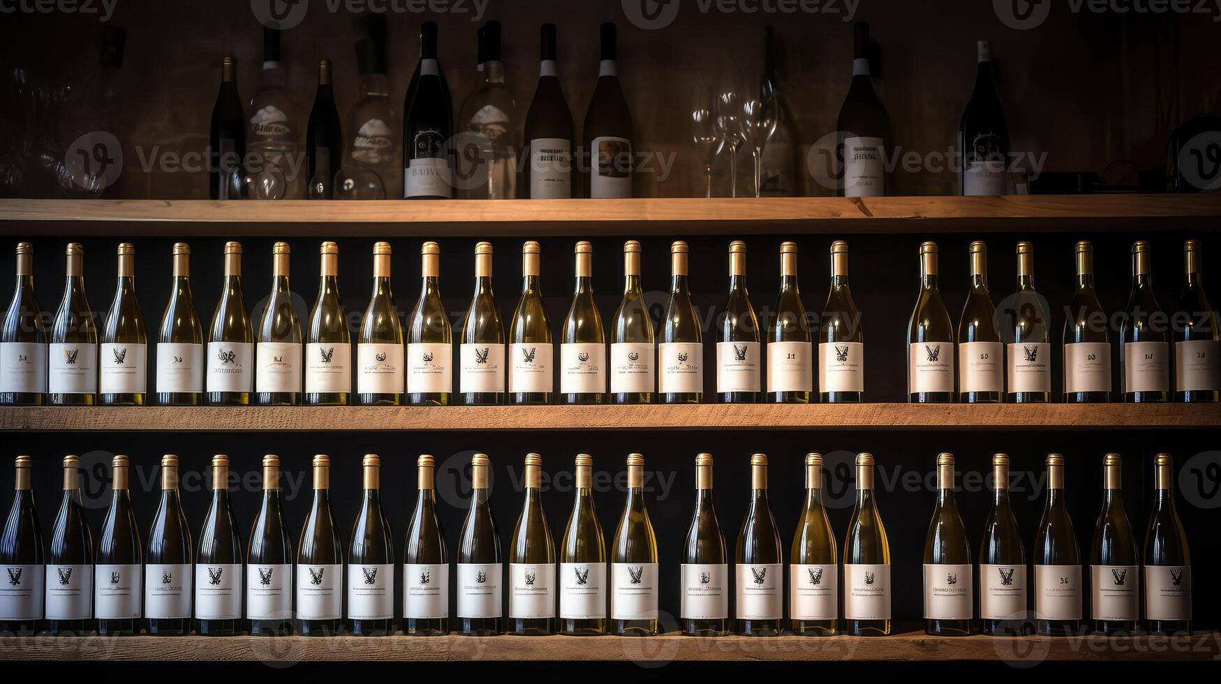 sauvignon white wine bottles photo