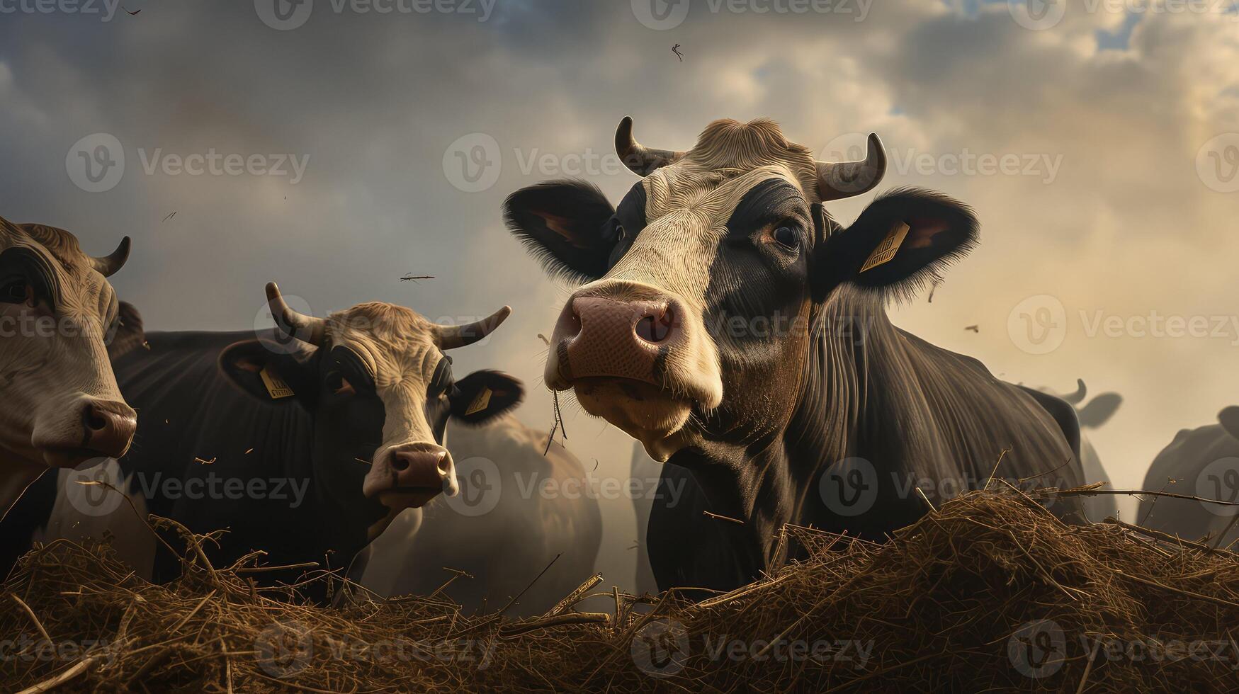 farmer hay texture photo
