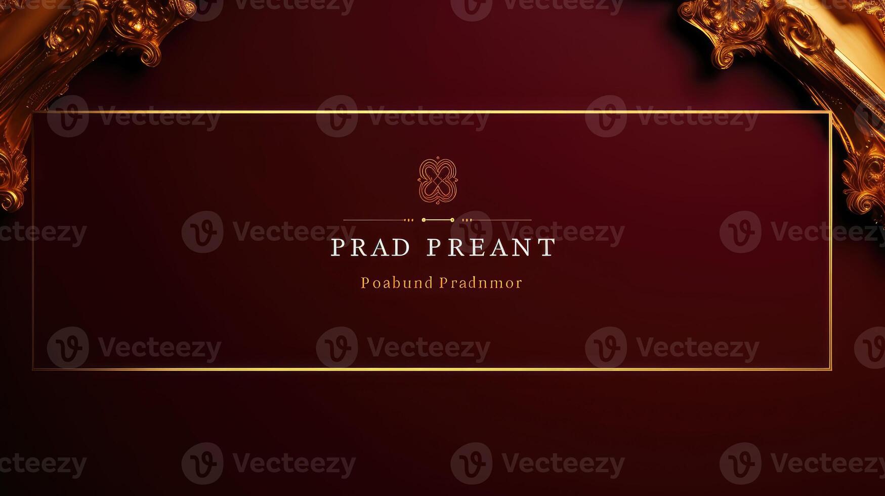 classic powerpoint template red photo
