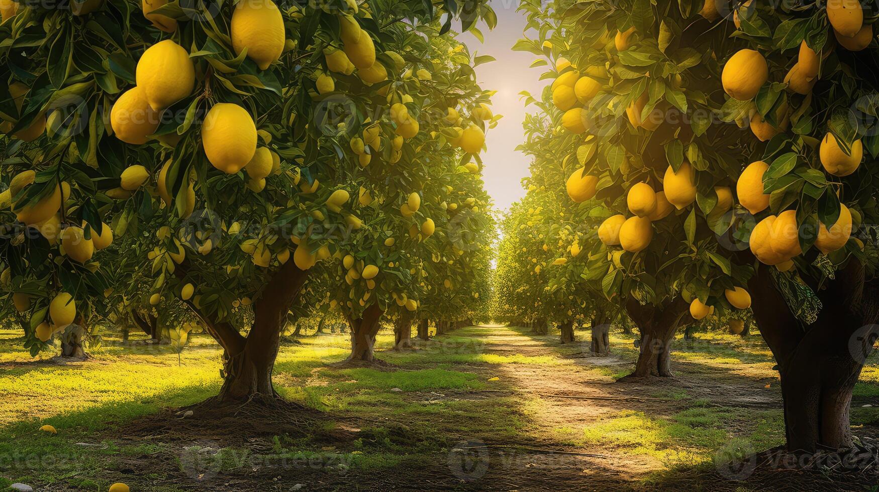 foliage lemon tree photo