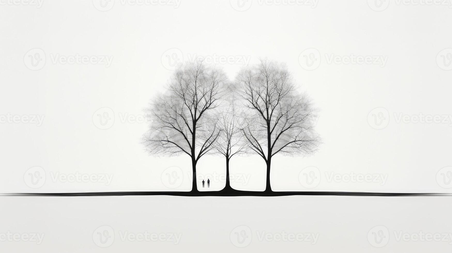 tree stylized trees photo