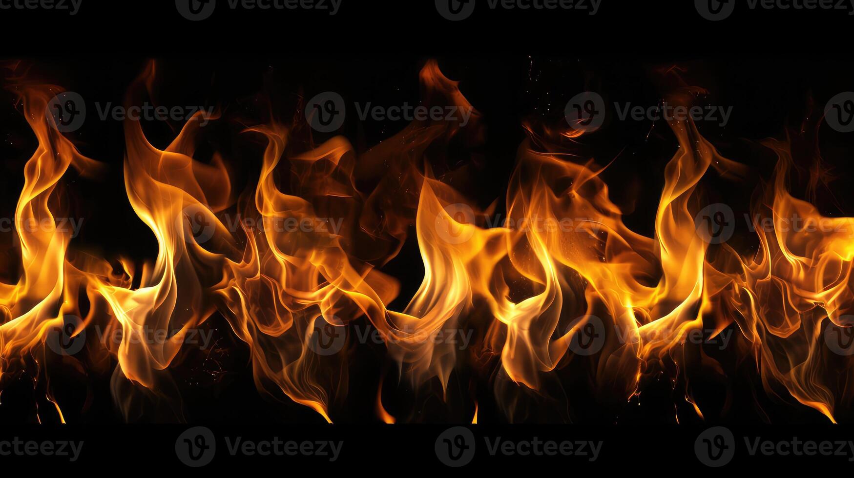 burn flame black background photo