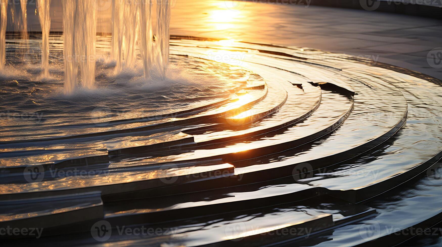 streams fountain water photo
