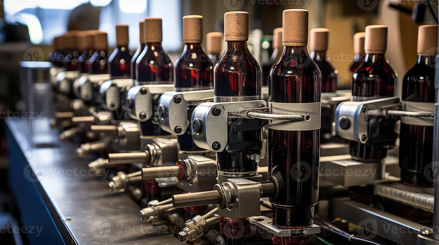 automation wine bottling line photo
