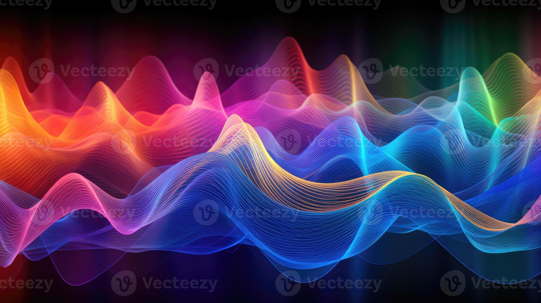 vibrant sound wave texture photo