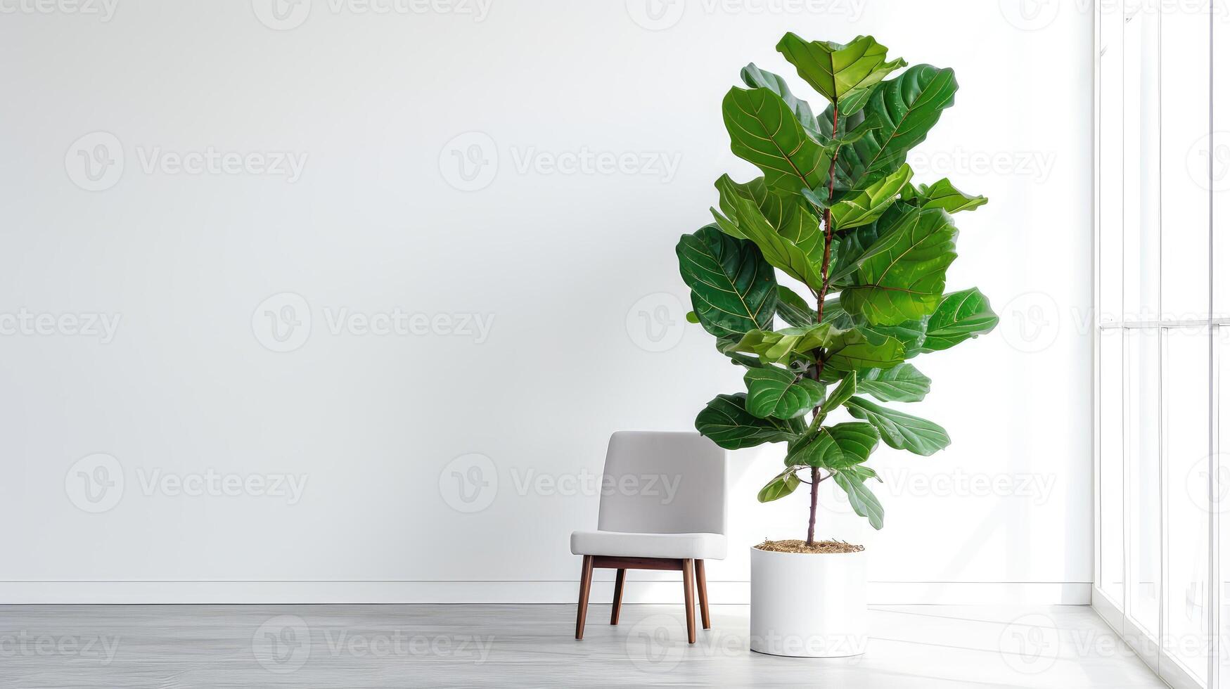 office fiddle leaf plant photo
