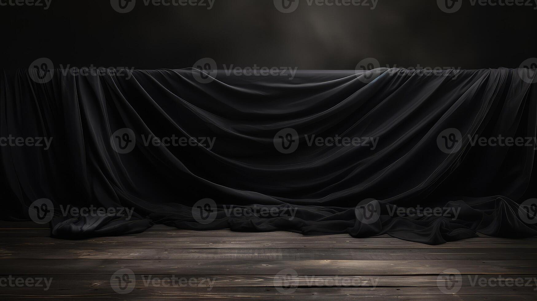 dramatic black cloth photo