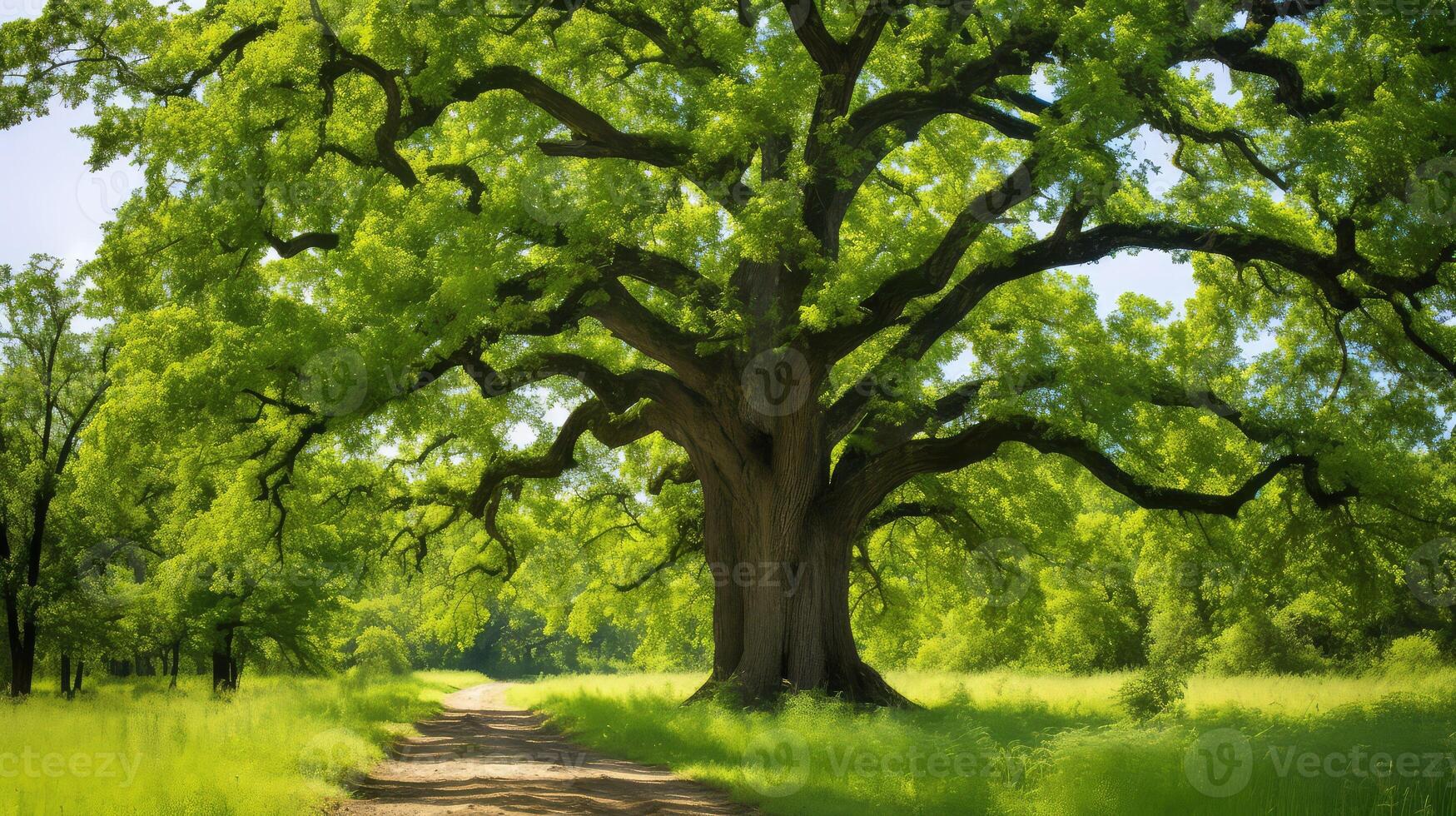 majestic pin oak tree photo