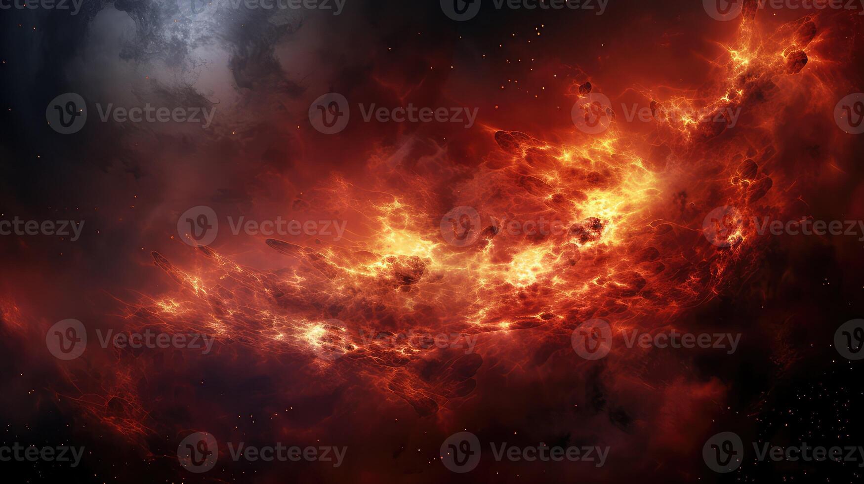 eruption space fire photo