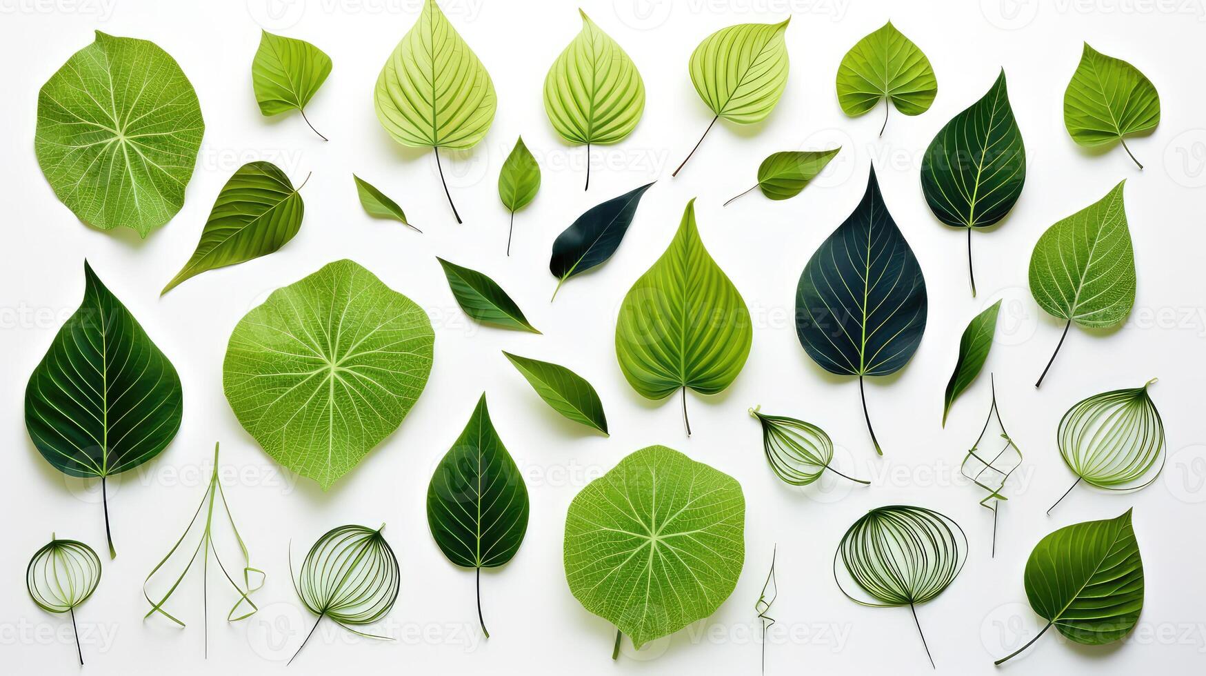 shapes geometric leaves photo
