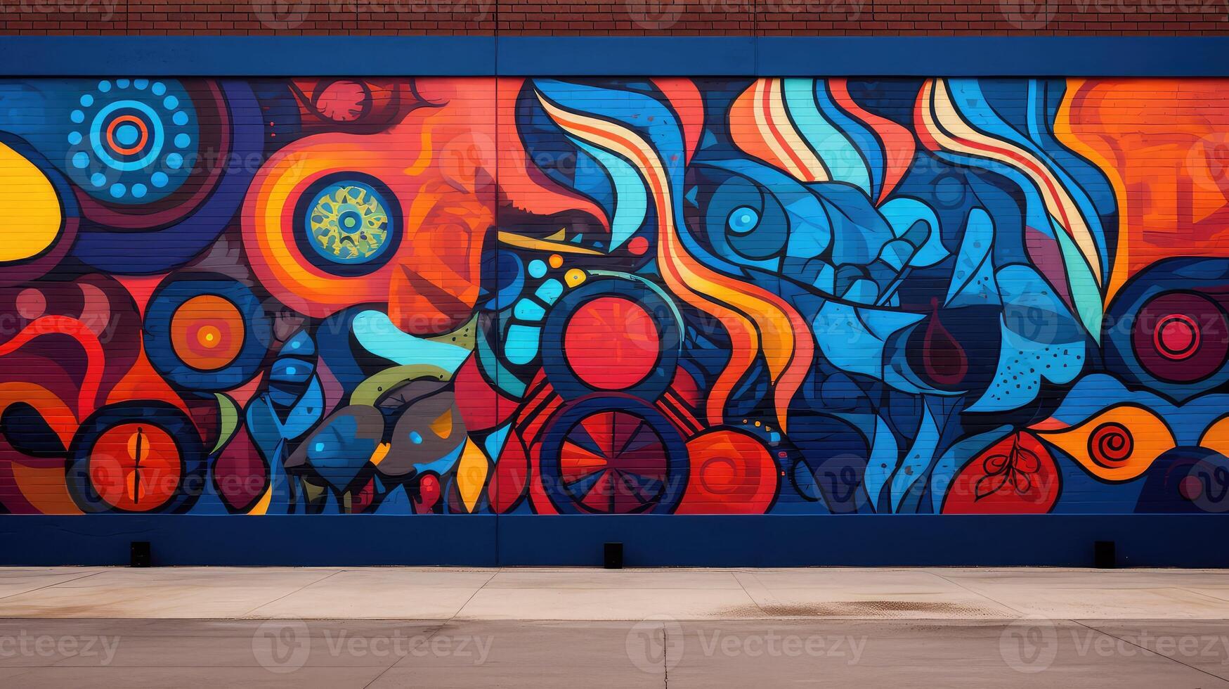 design painted brick wall photo