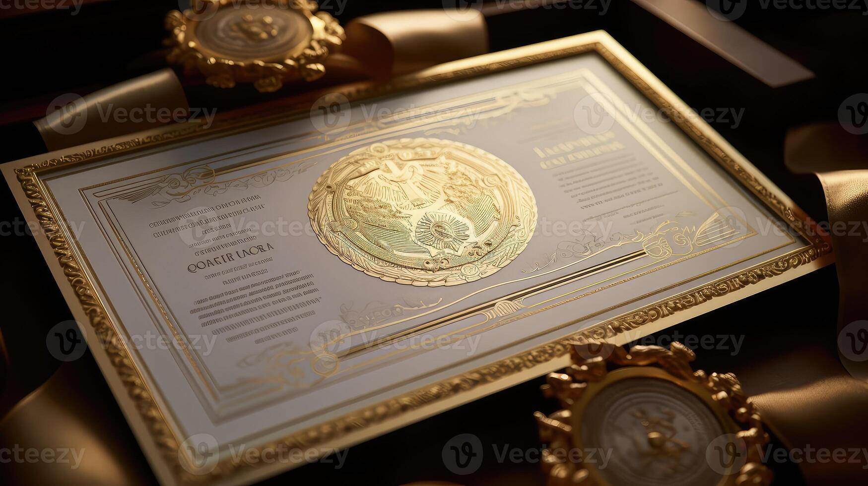 authenticity certificate gold photo