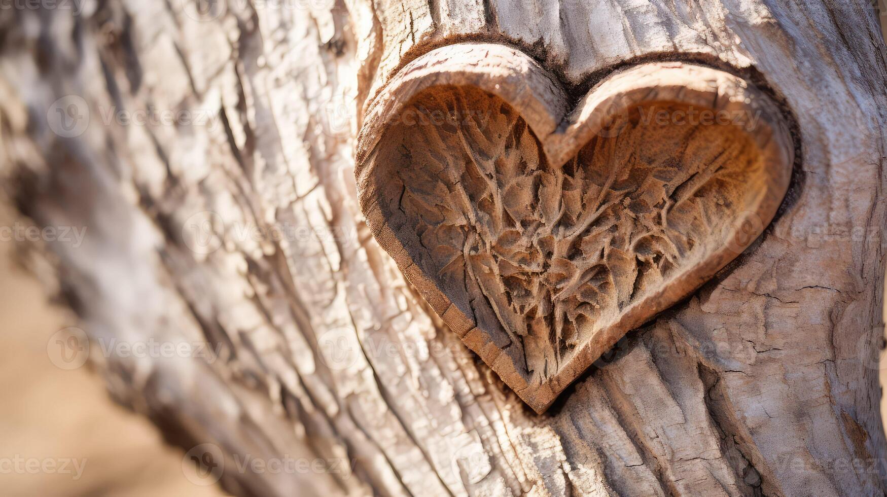 up carved heart tree photo