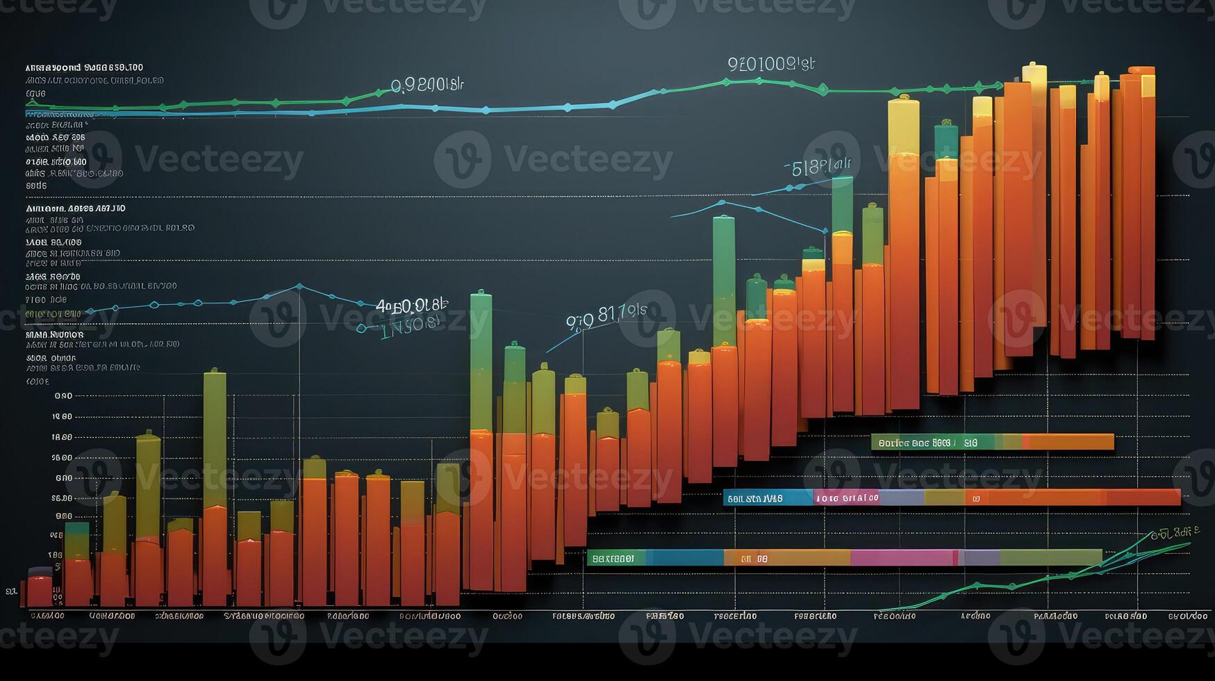 bar financial data visualization photo