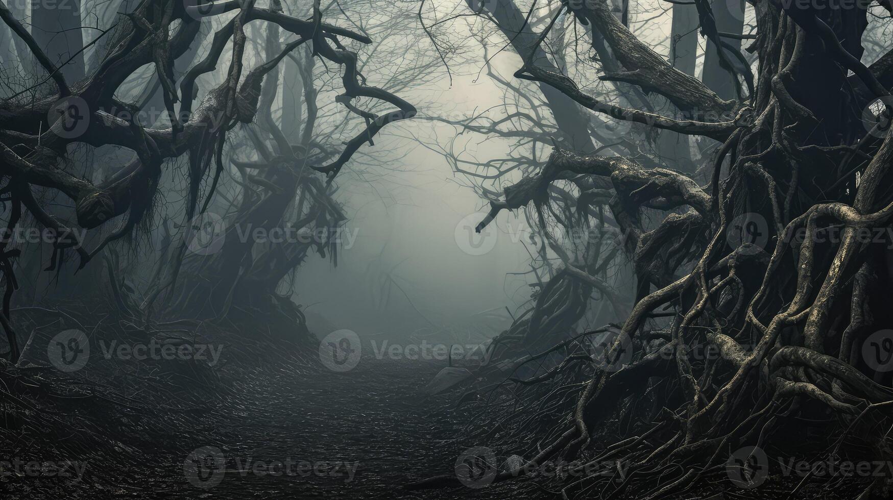 sinister creepy trees photo
