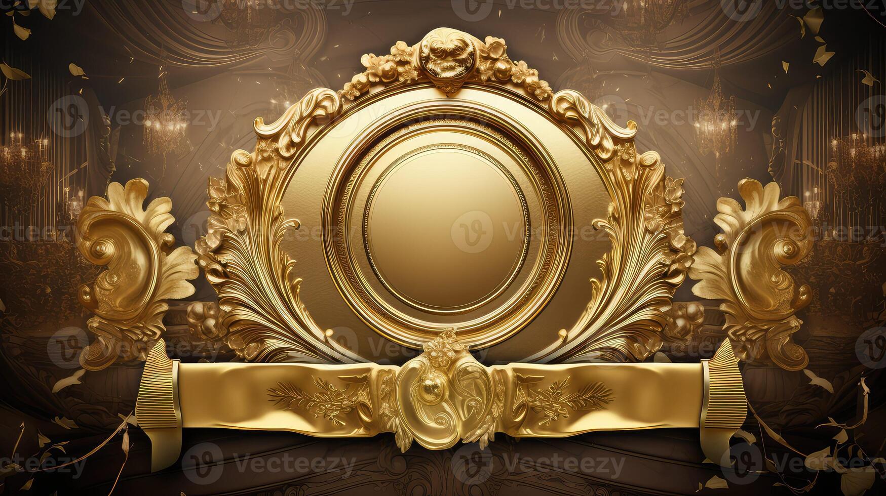 ornate gold award background photo