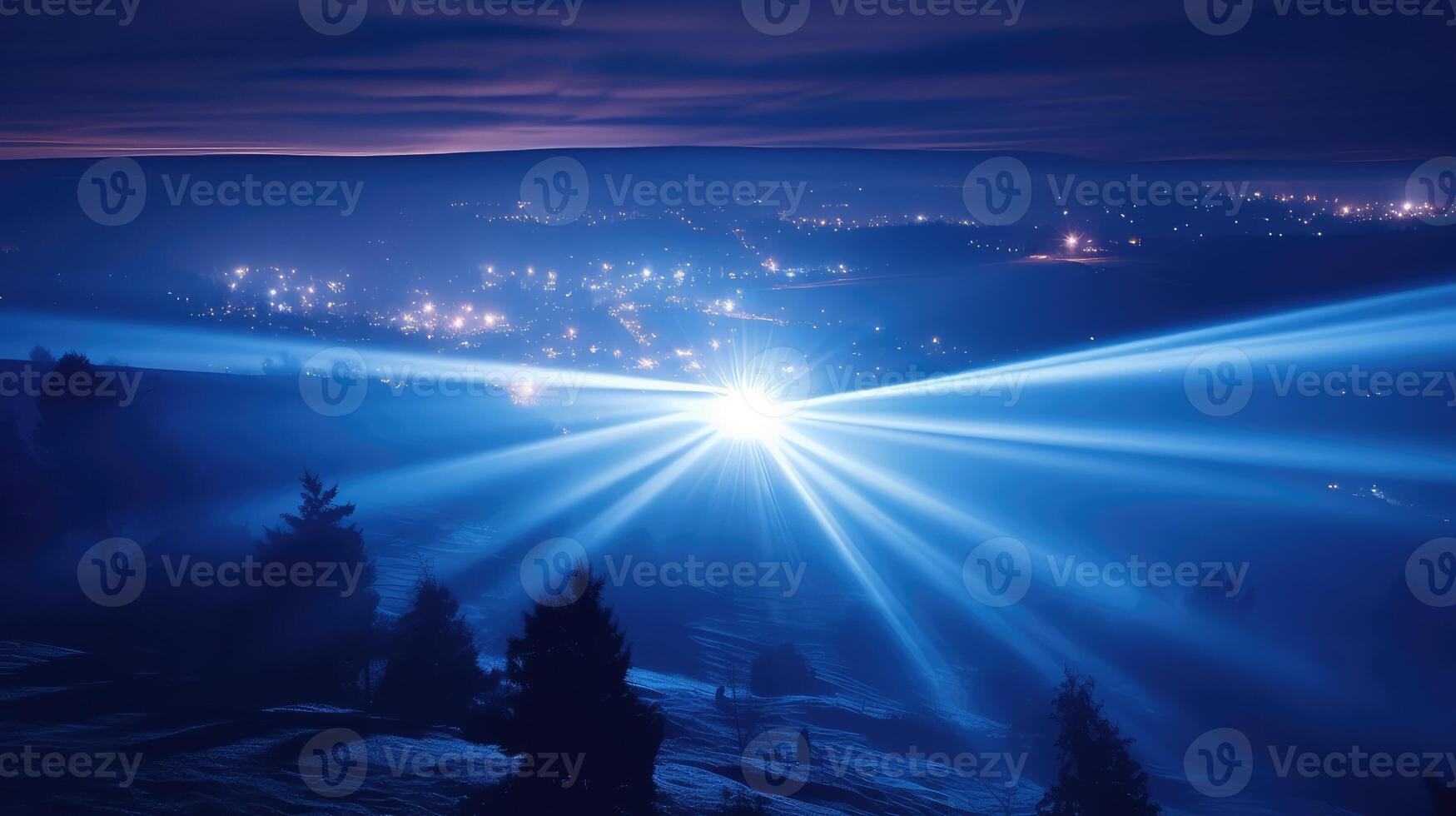 fog blue laser beam photo