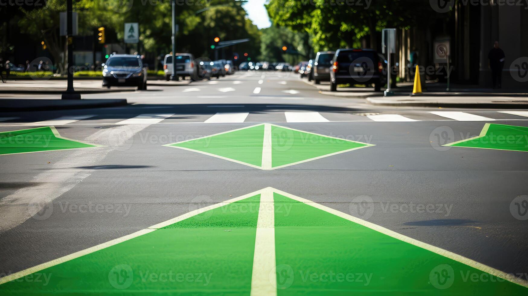 direction green arrows photo