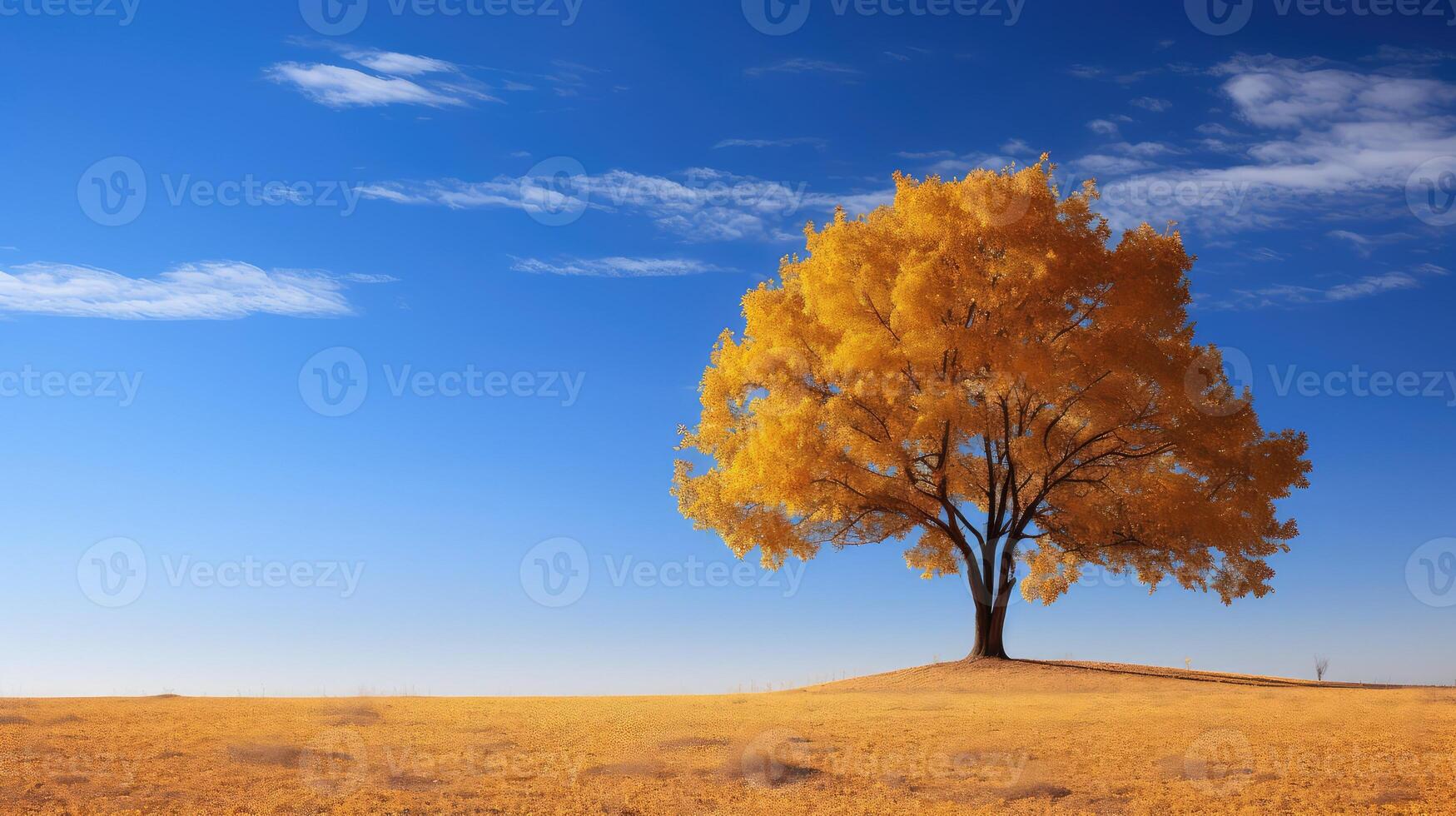drifting blue sky fall leaves photo