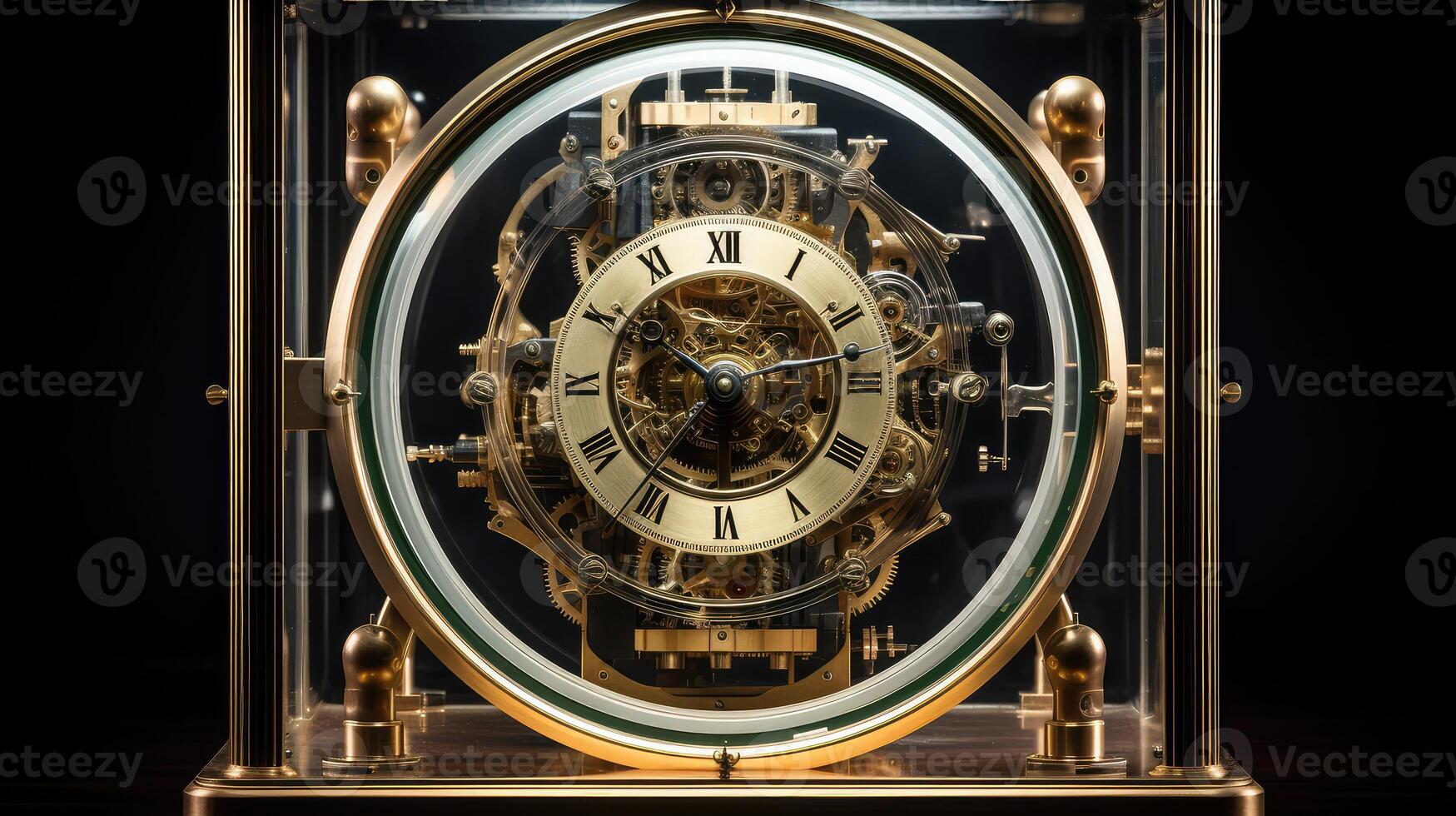 ornate clock spring photo