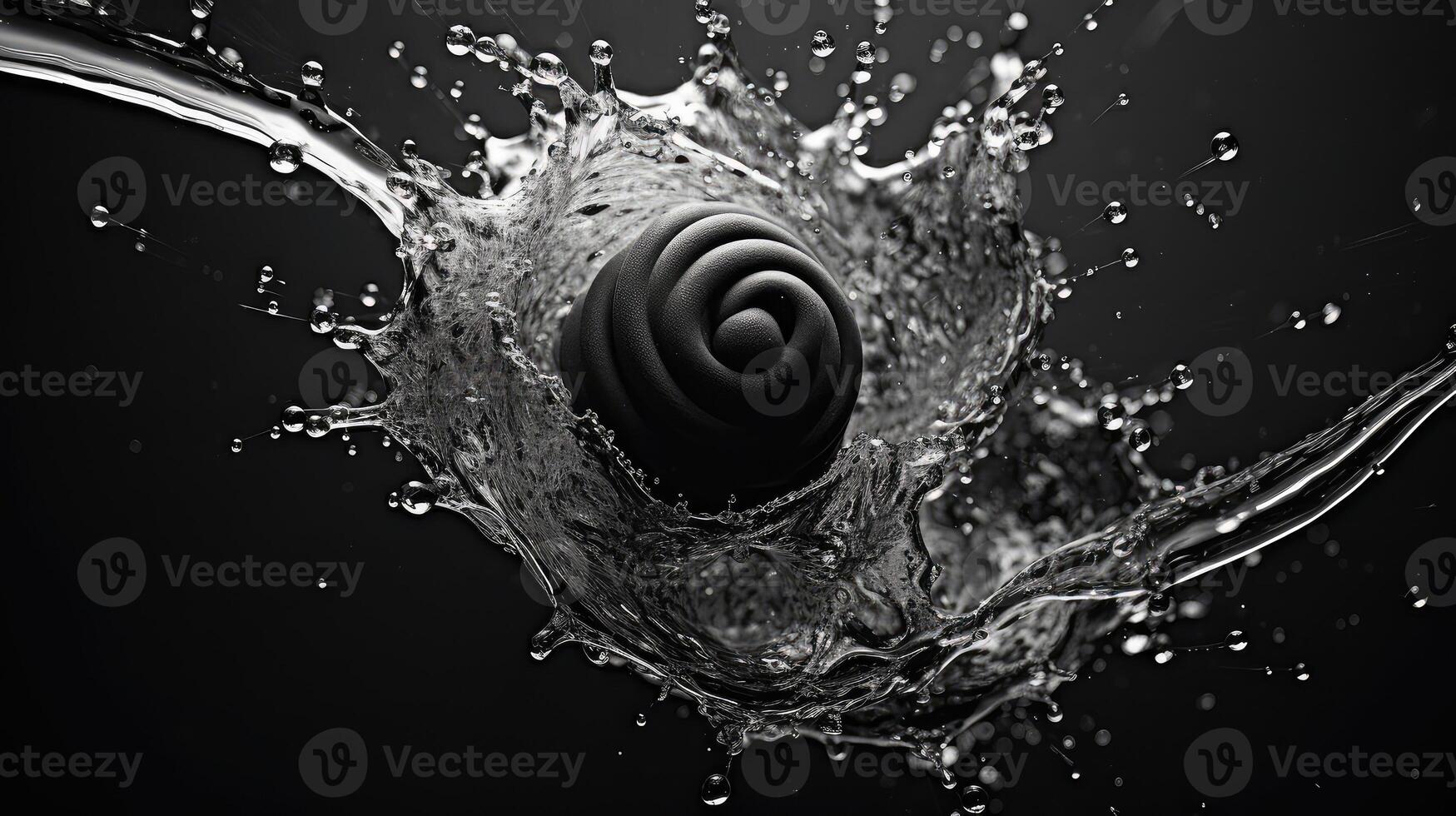 bubble black foil photo