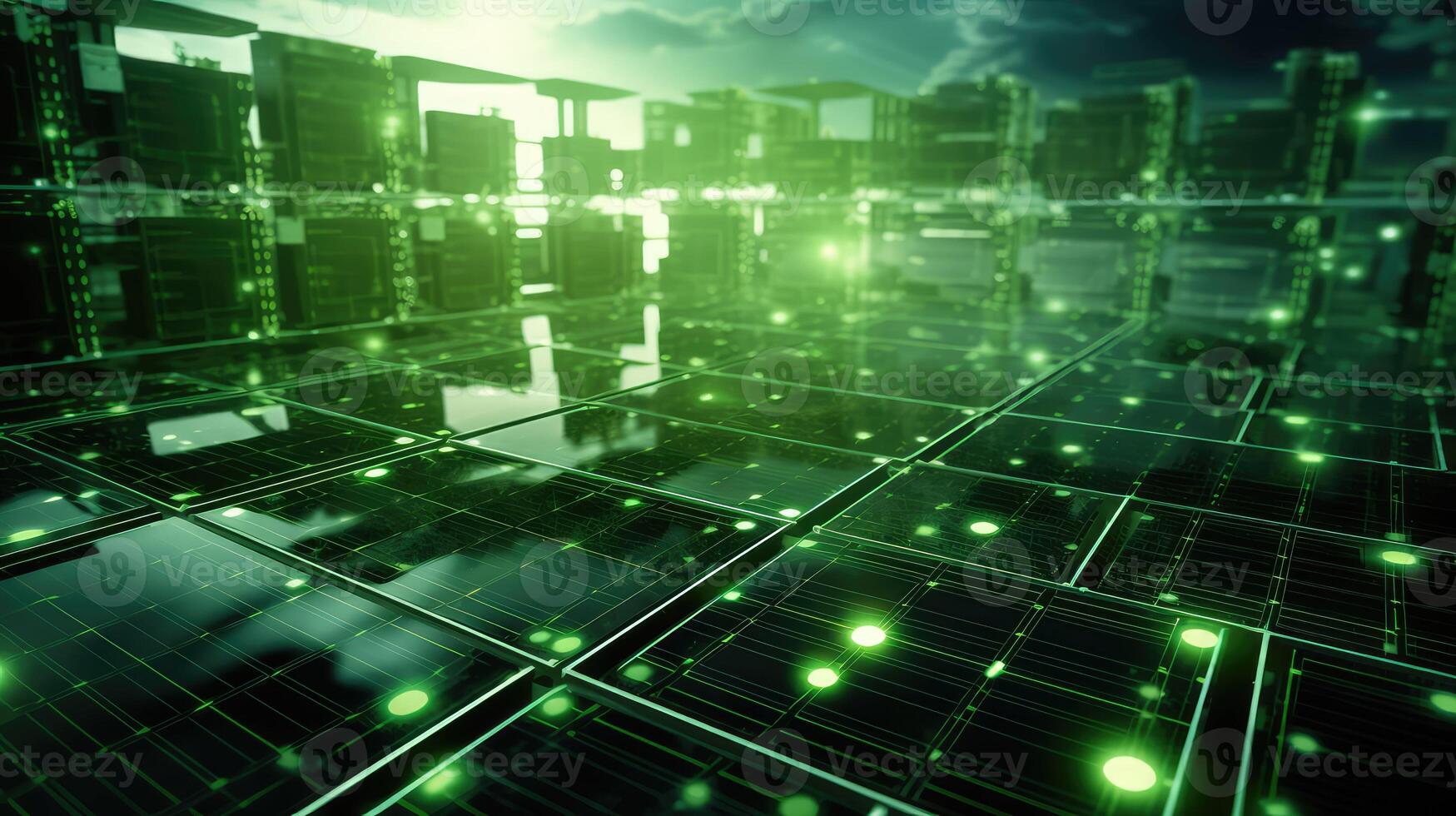 panels green data photo