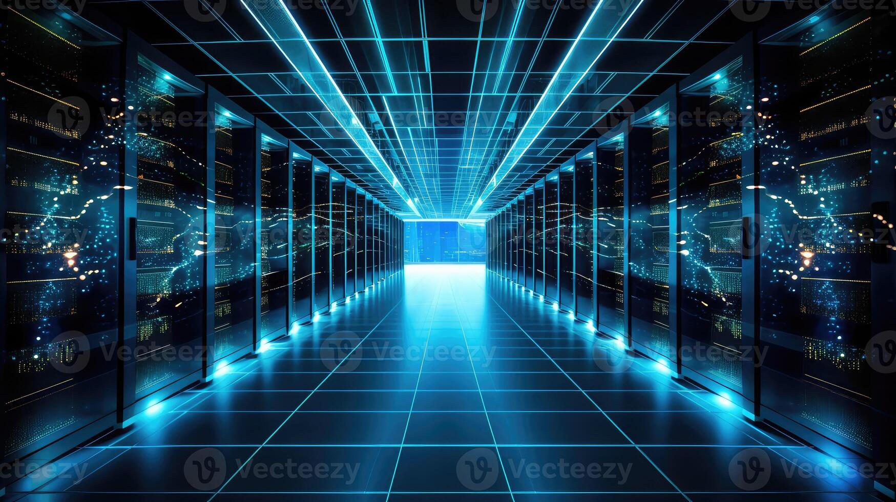 servers data center racks photo
