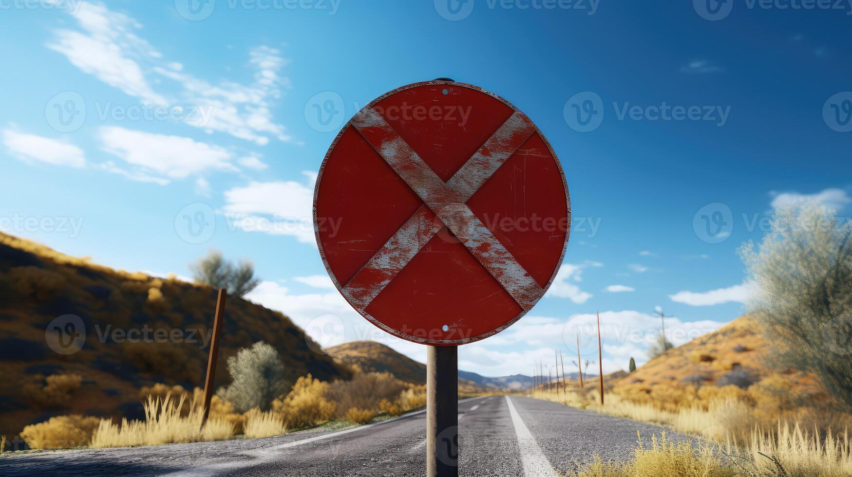 signage big red x photo