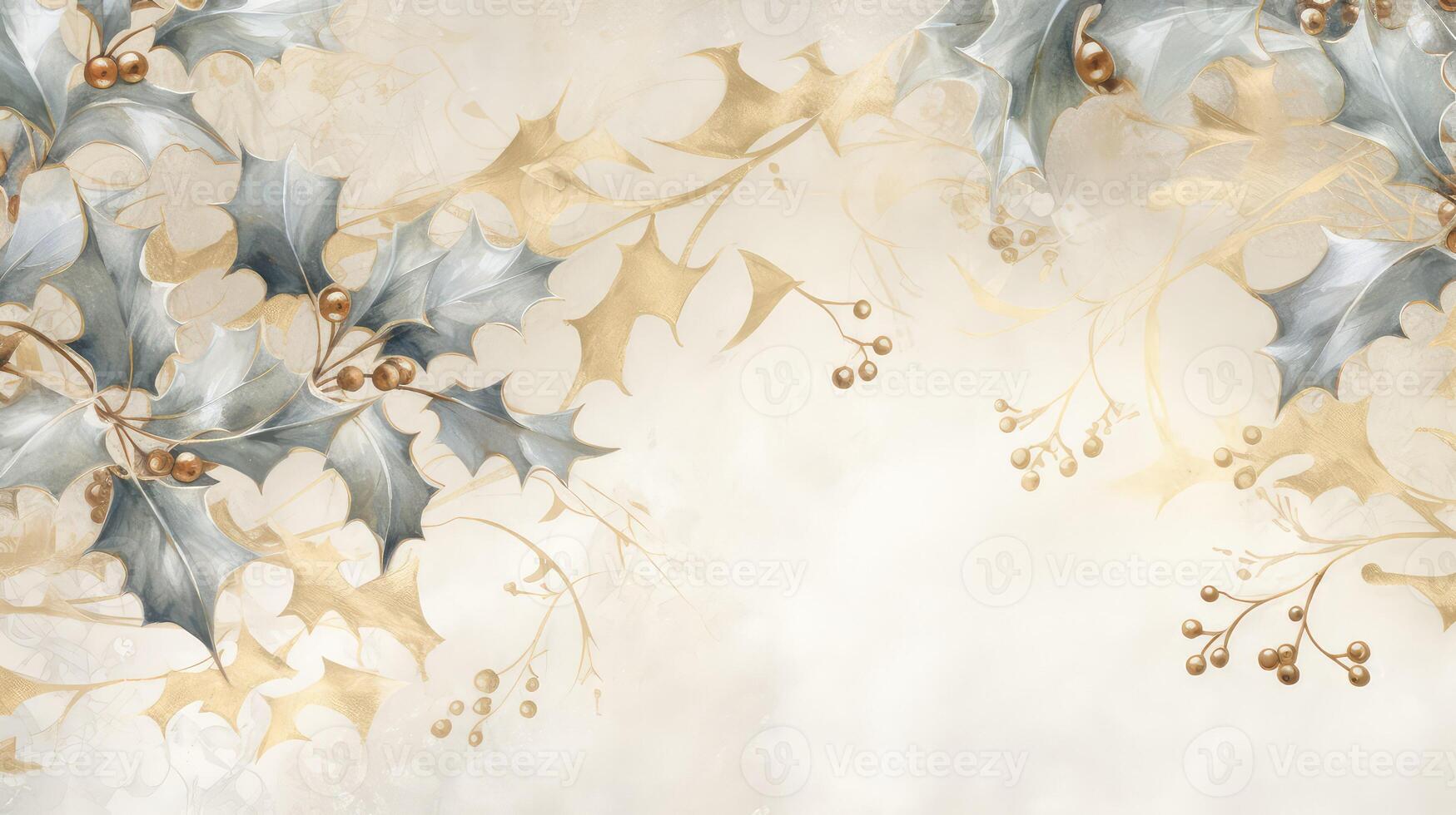leaves gold christmas borders photo