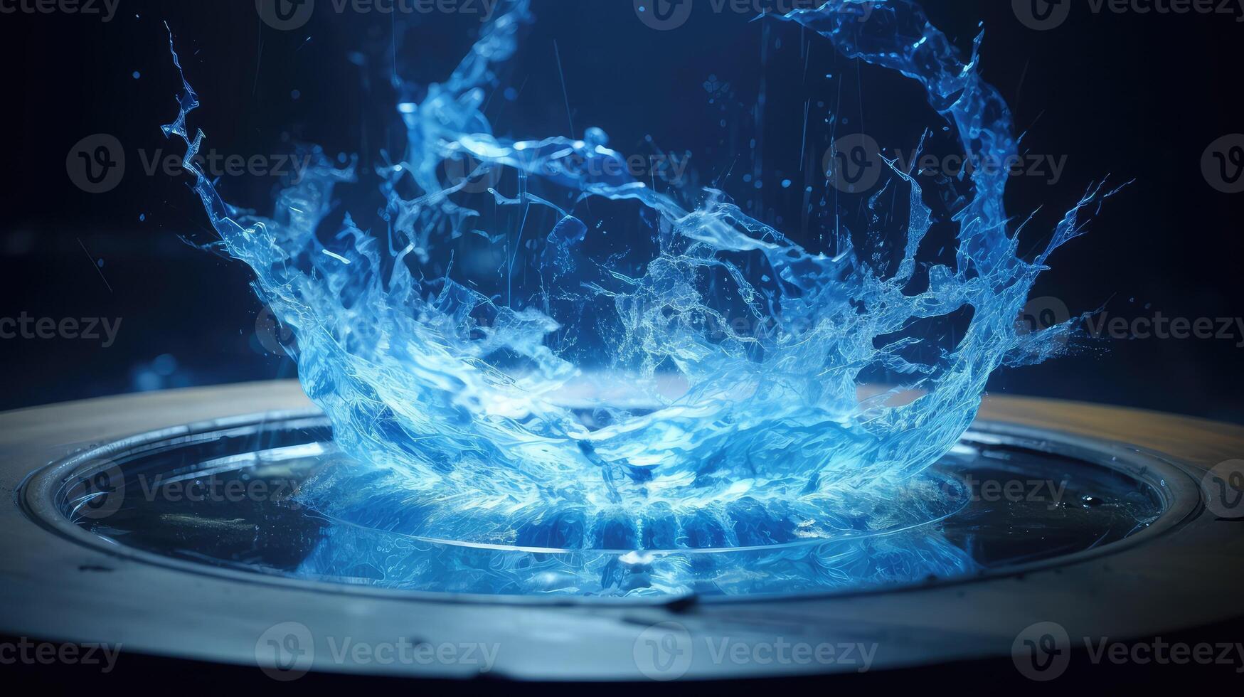 gel particles blue photo