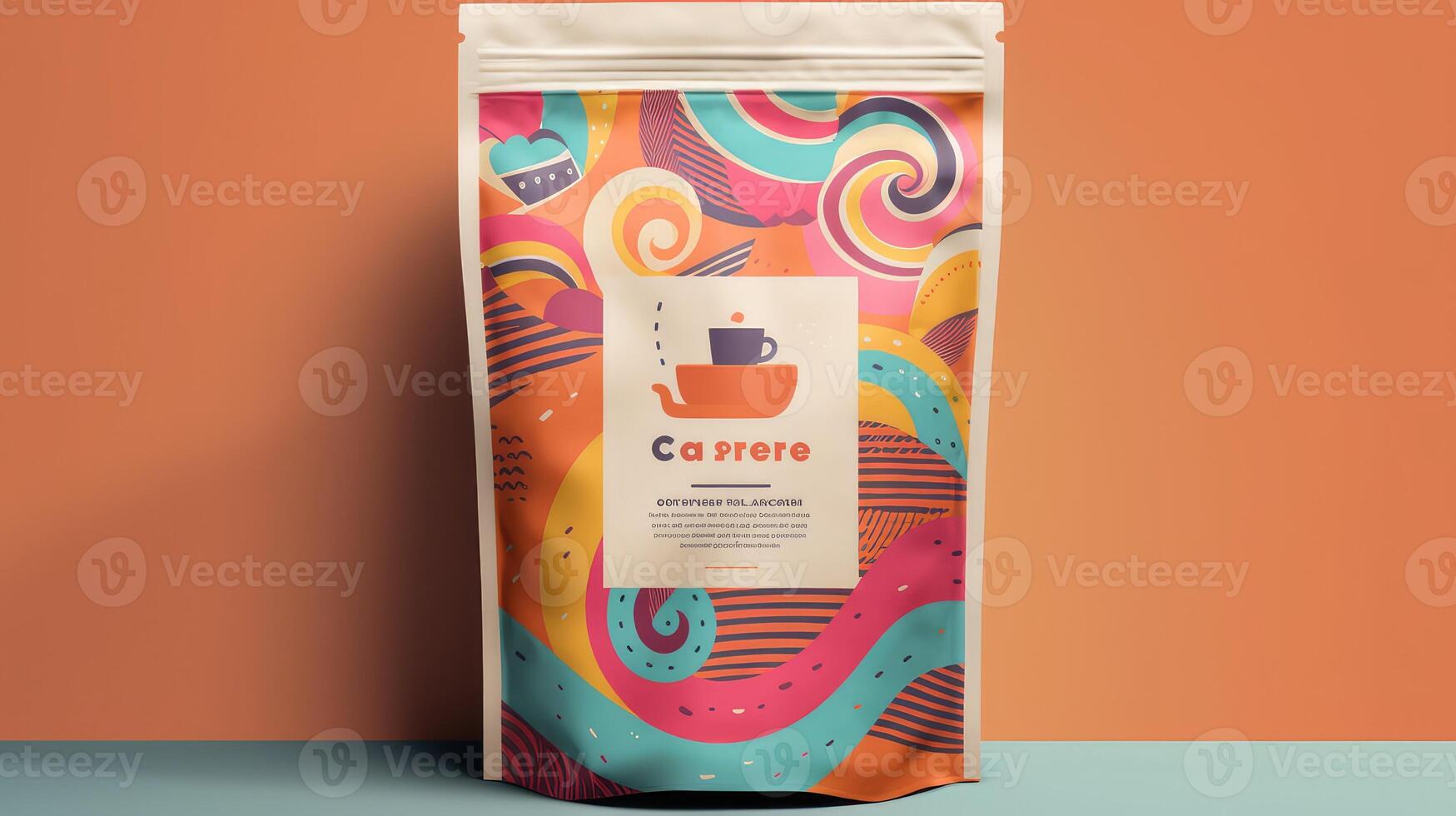 fun coffee bag template photo
