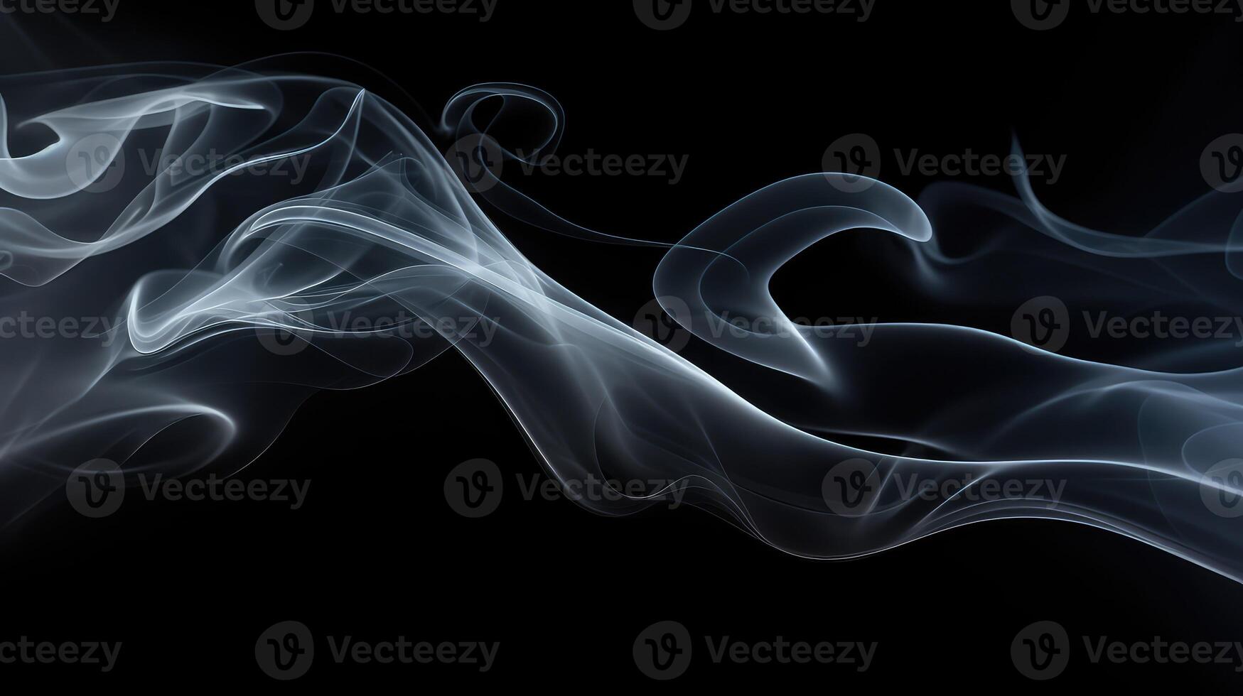 delicate black background with smoke photo