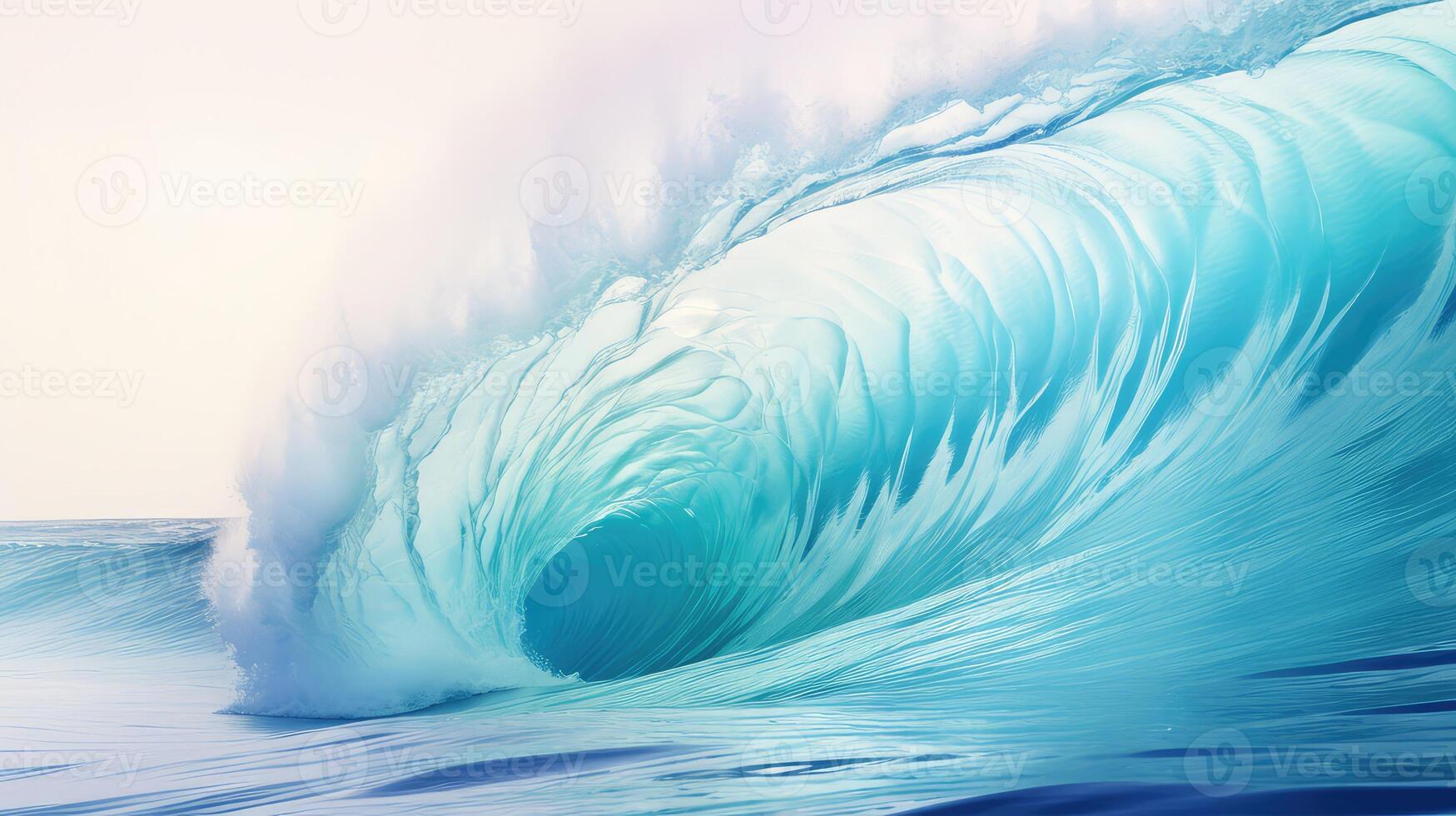 wave light blue gradient photo