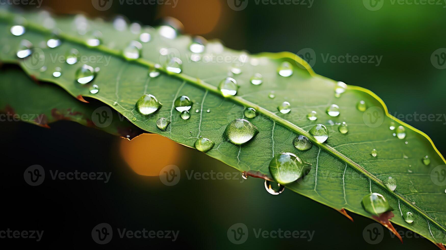 drops neem leaf photo