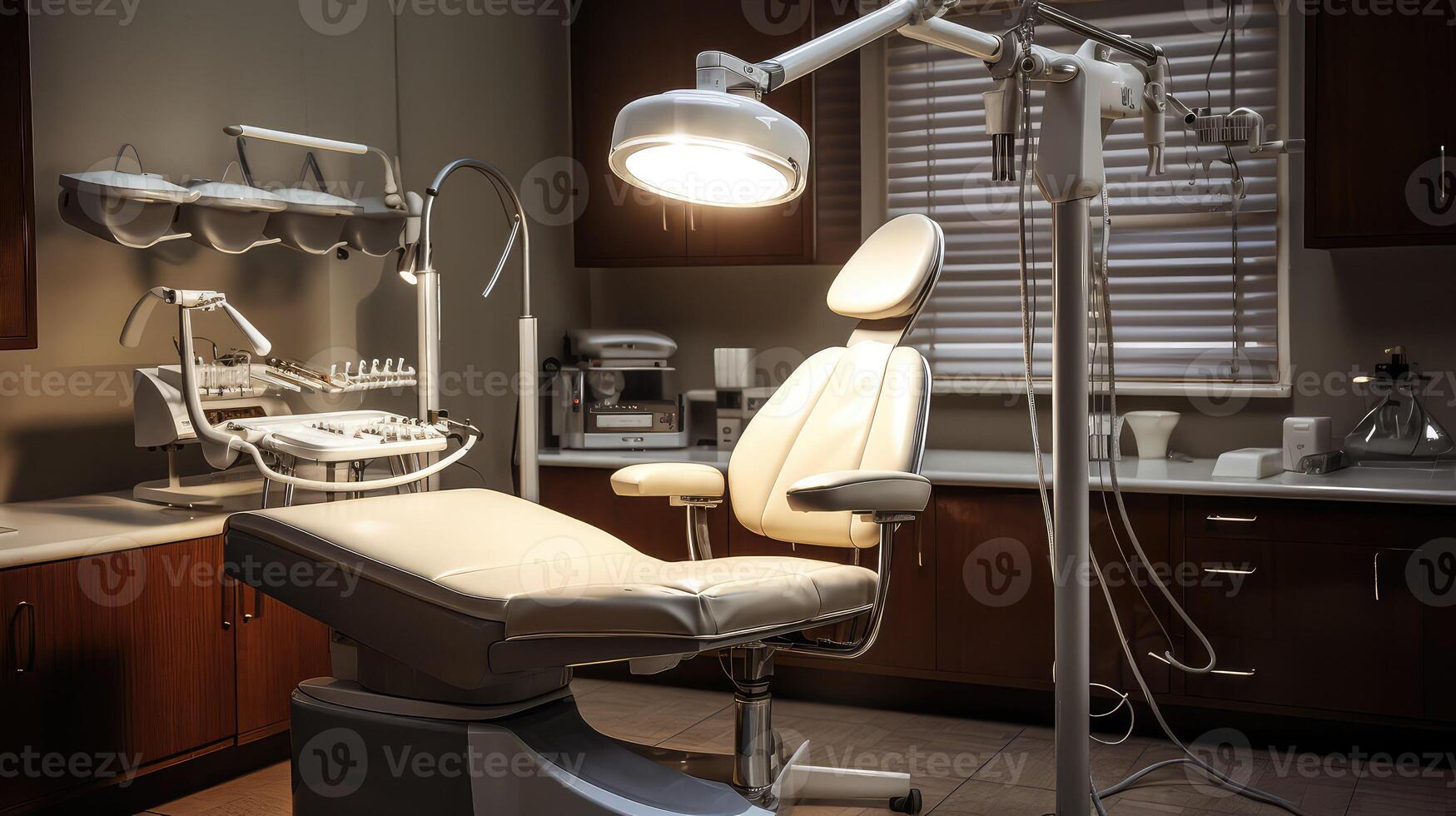 magnification dentist desk photo