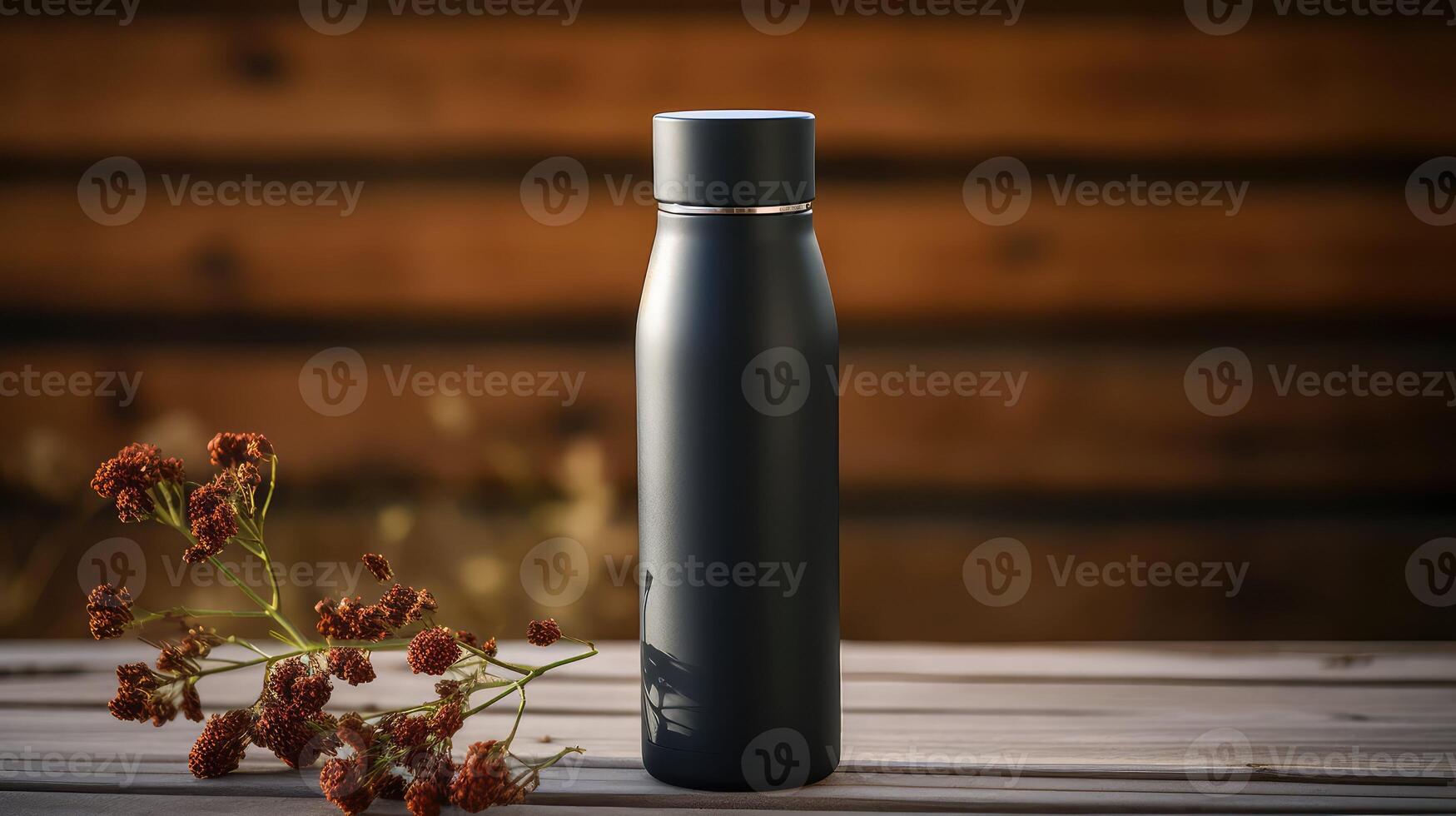 stainless thermos bottle photo