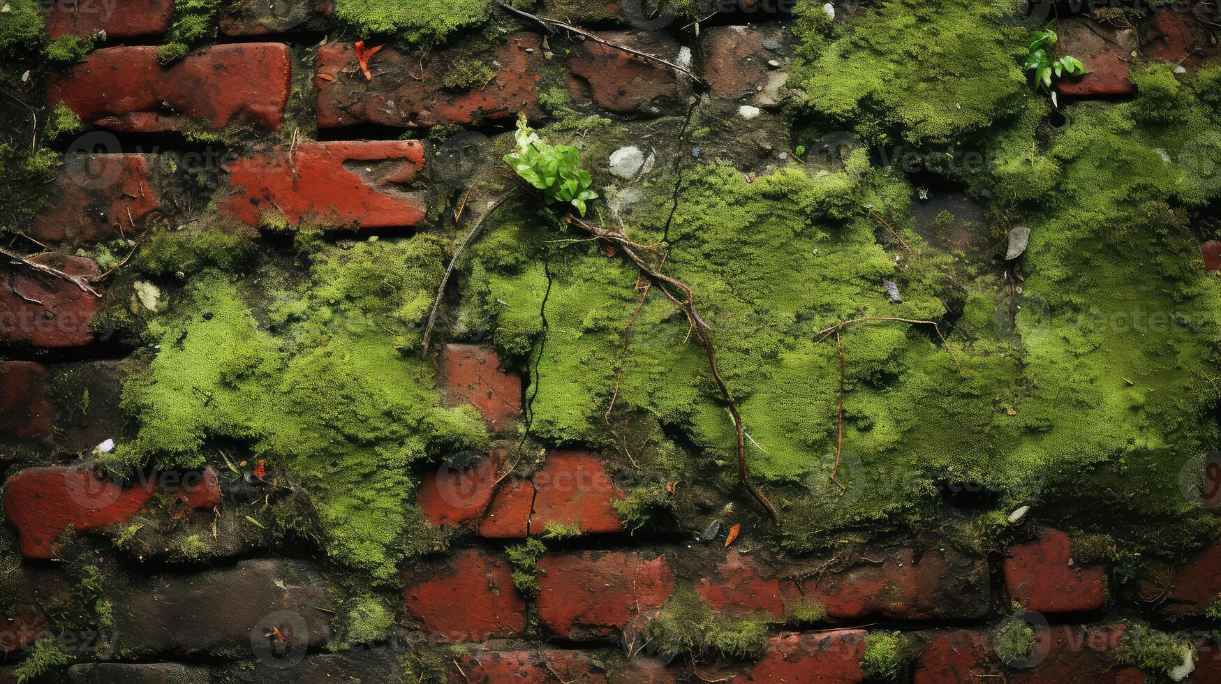 moss grunge texture red photo