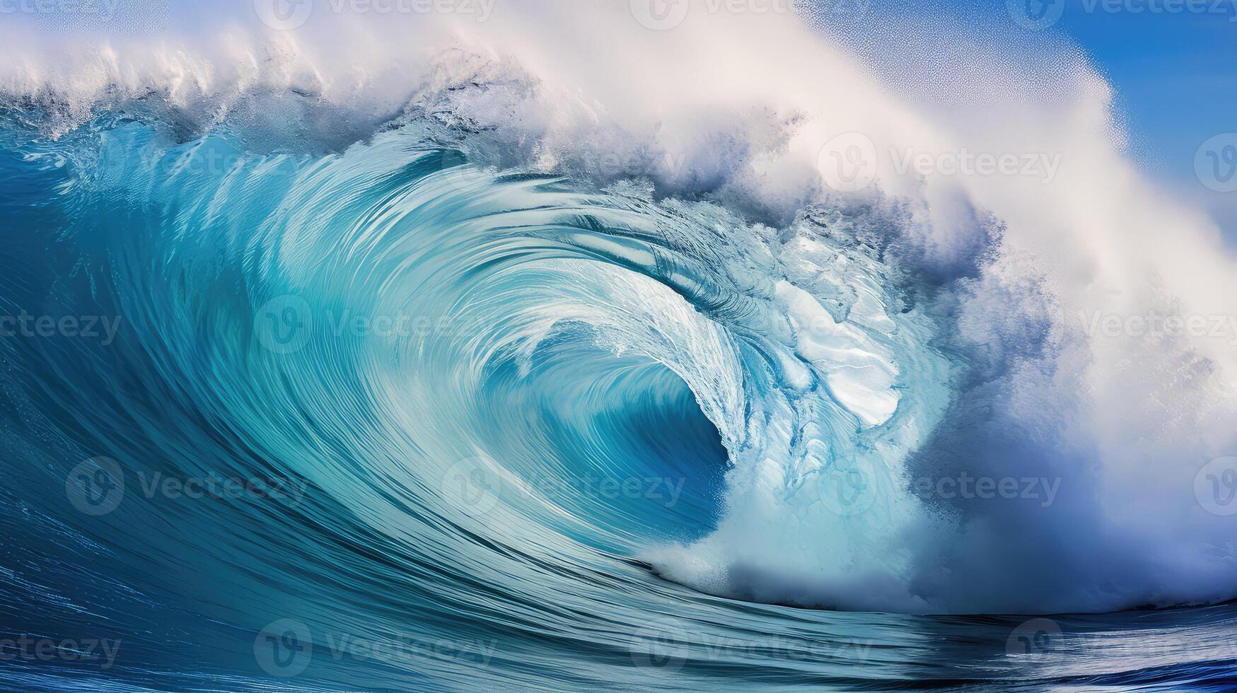 nature blue tsunami photo
