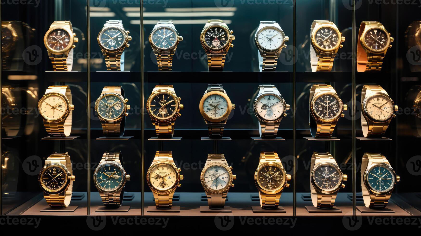 elegant gold watch photo