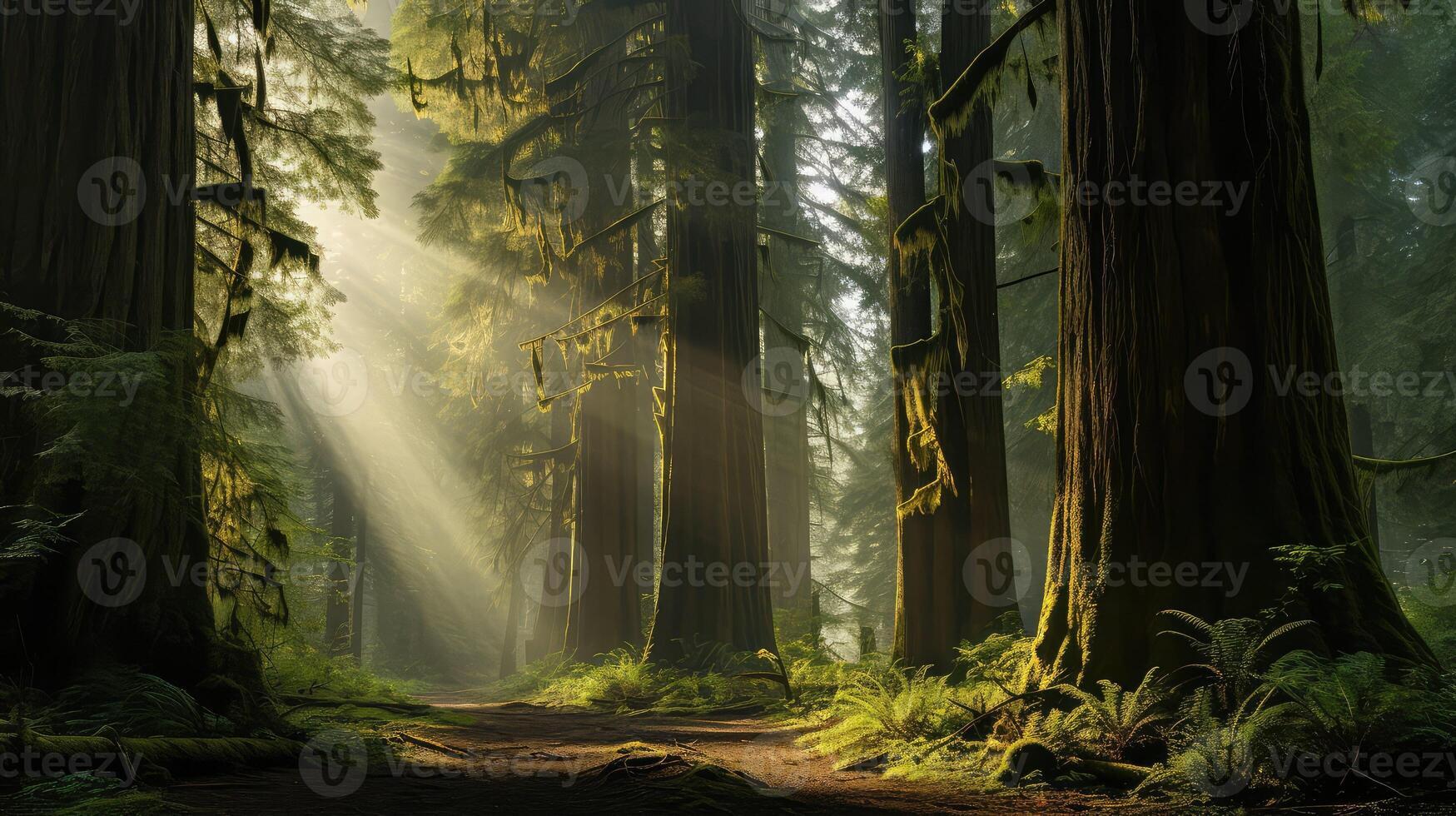 canopy forrest of trees photo