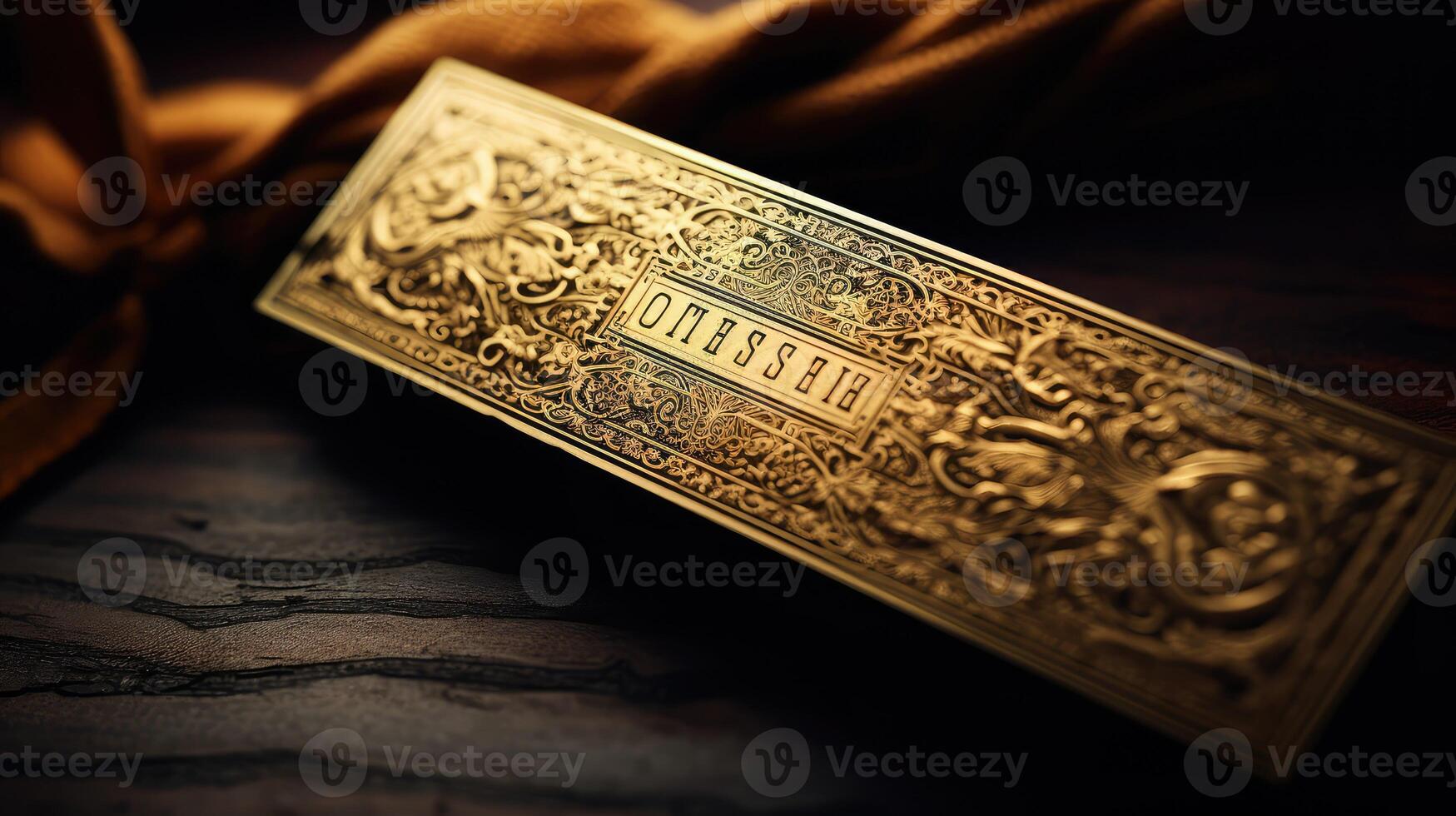 shiny gold ticket photo