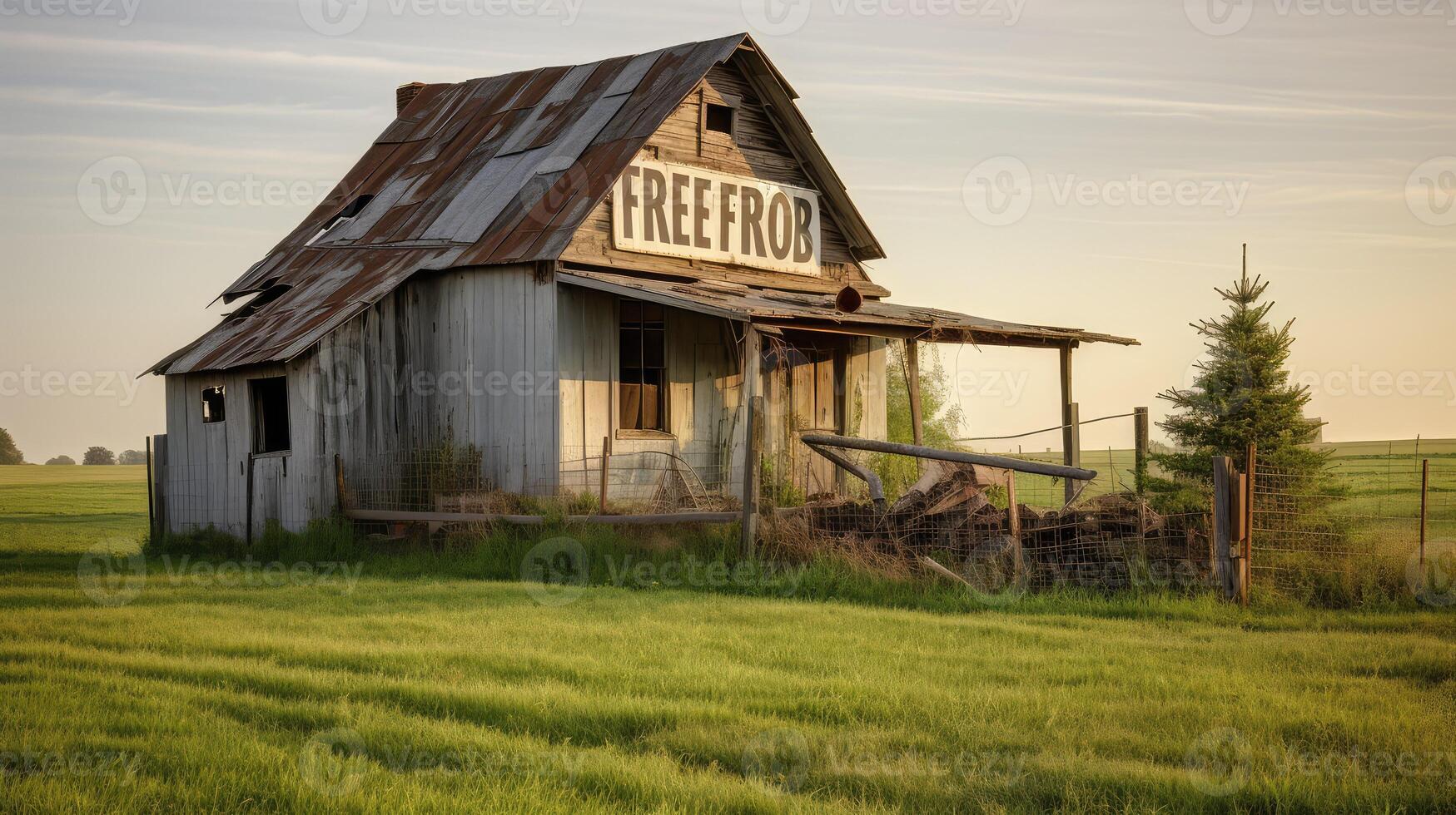 eggs house with yard sign photo