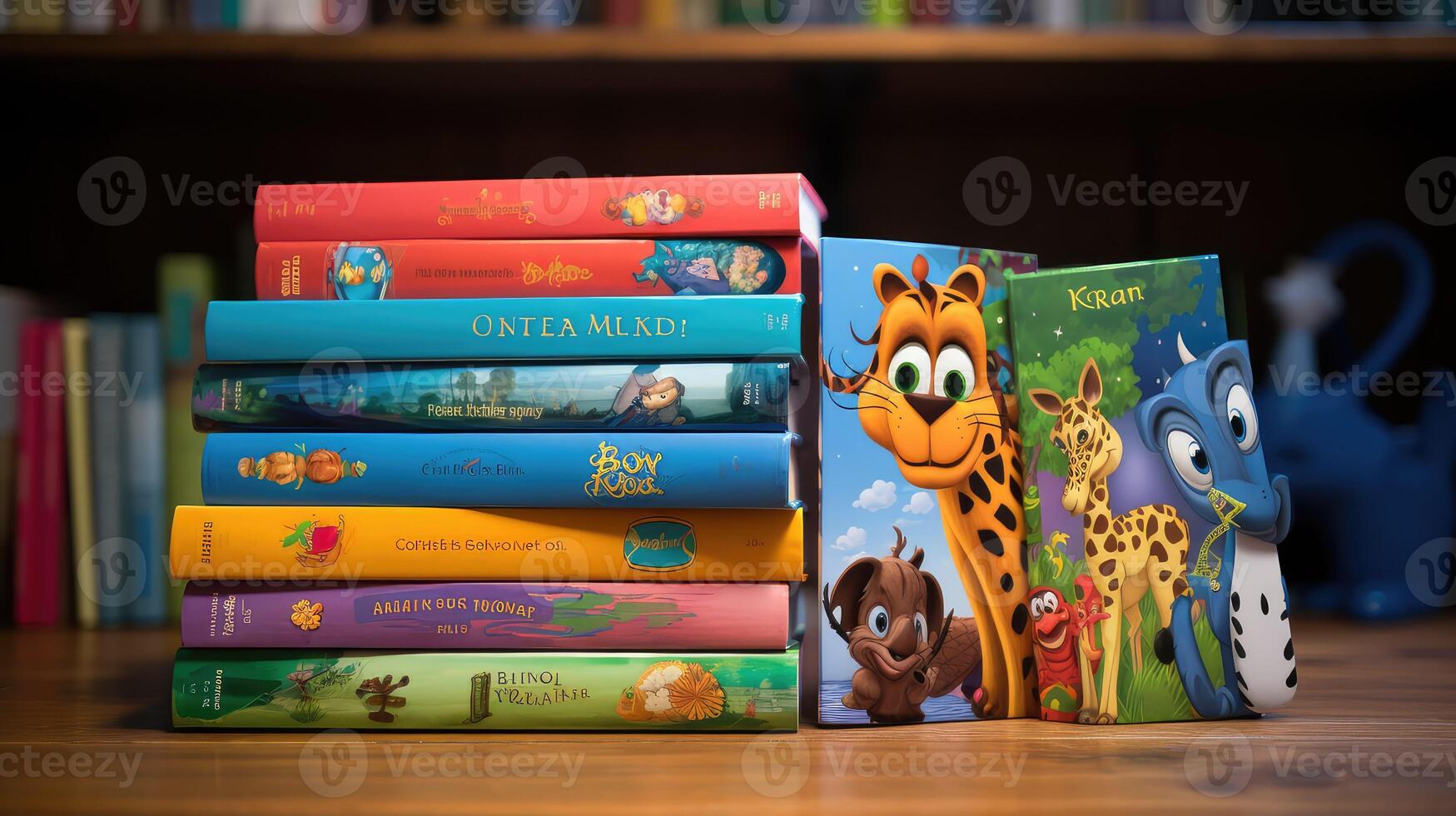reading elementary school books photo