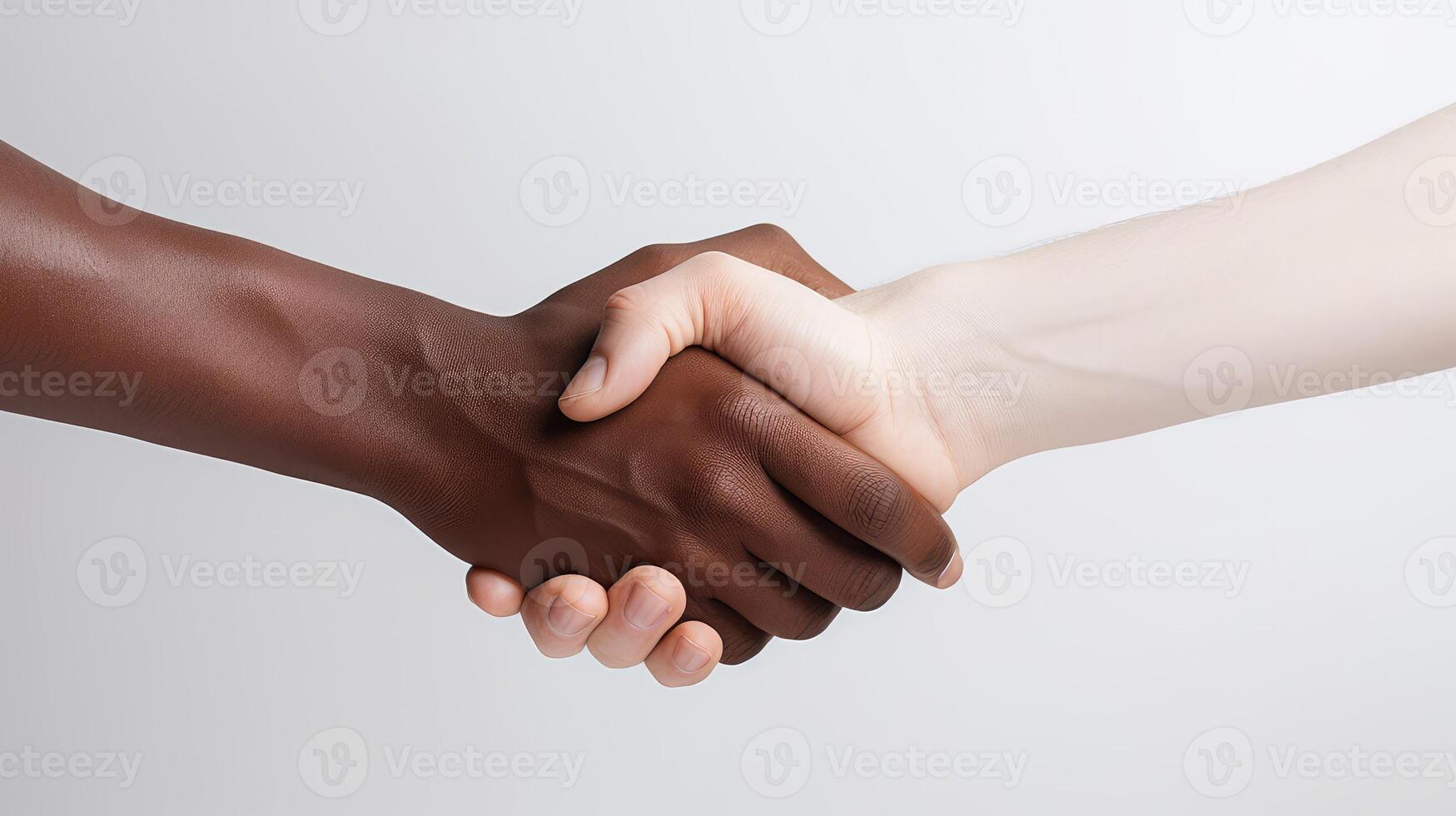 unity handshake on white photo