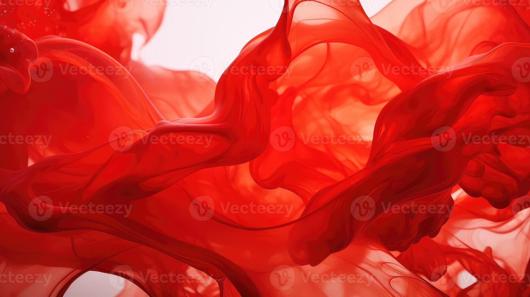 abstract red ink in water photo
