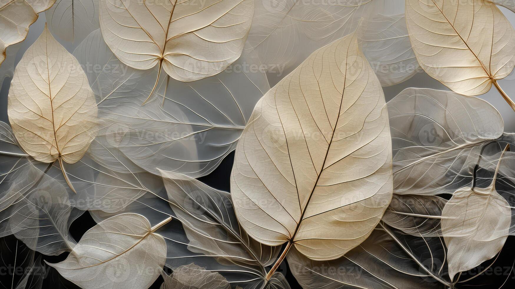 pressed leaf transparent photo