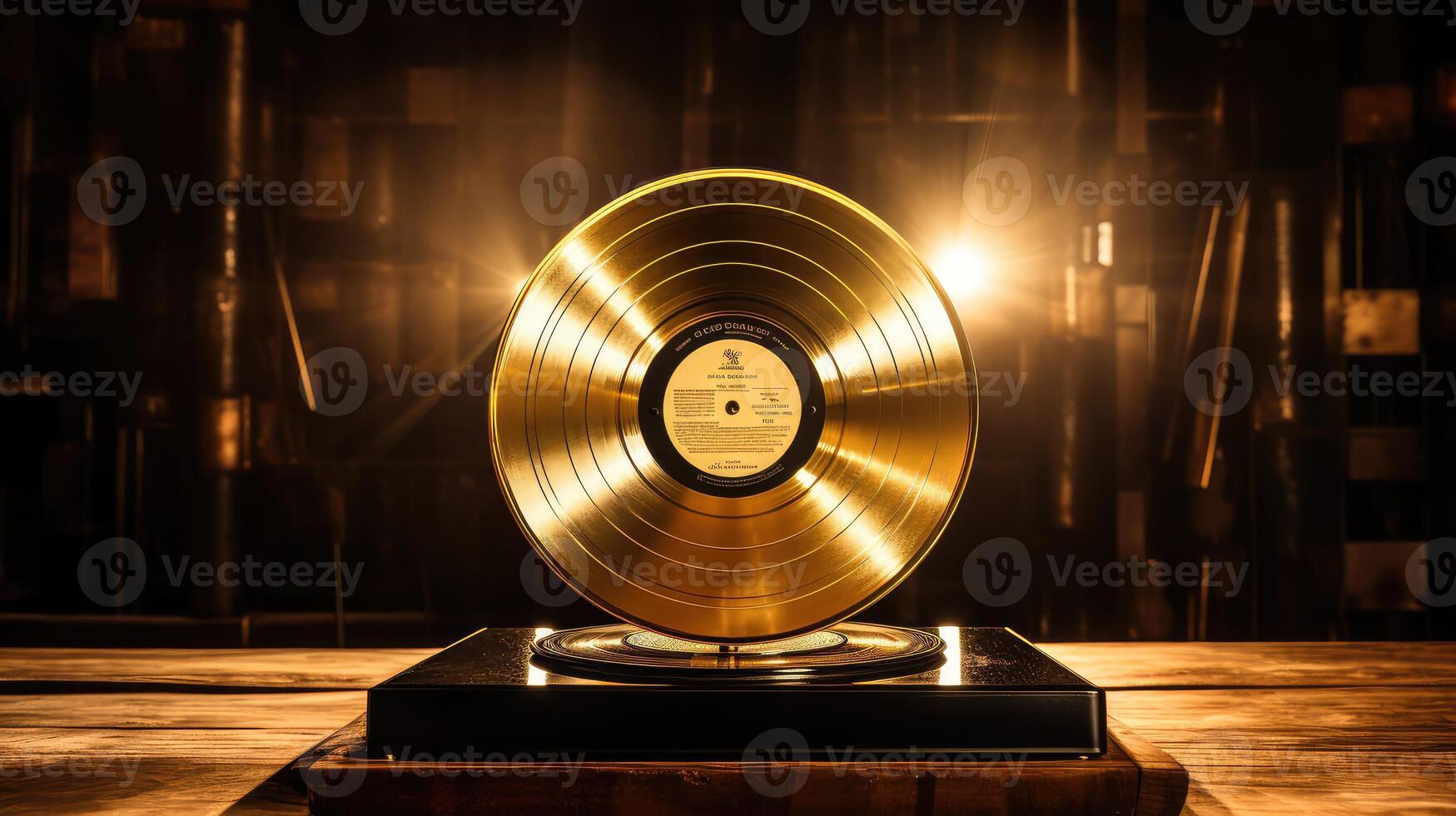 record gold music photo