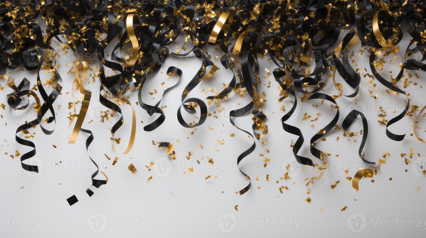 mark gold and black streamers photo